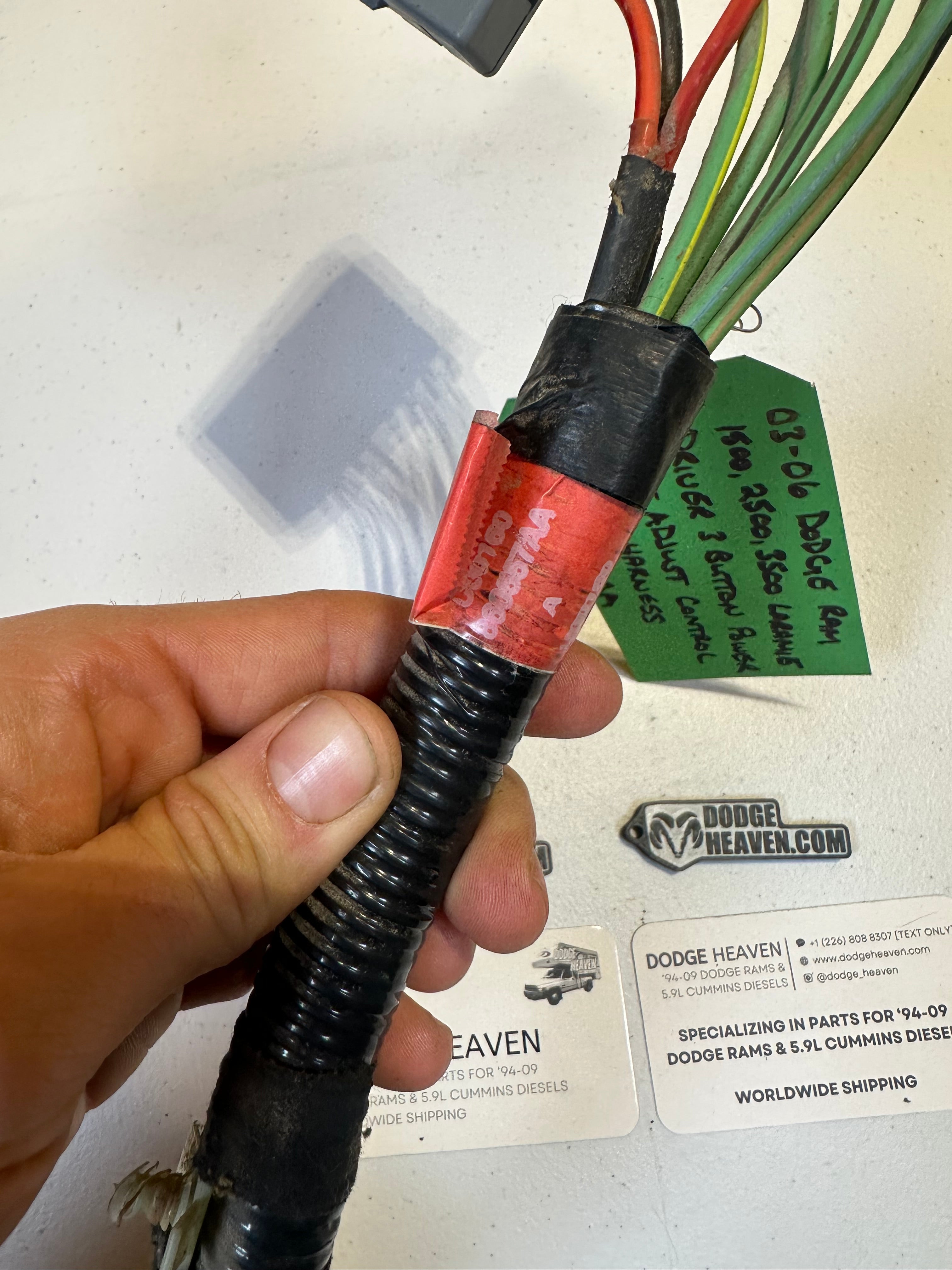 2003-2006 Dodge Ram Driver-Side 3 Button Power Seat Adjustment Wiring Harness (OEM)