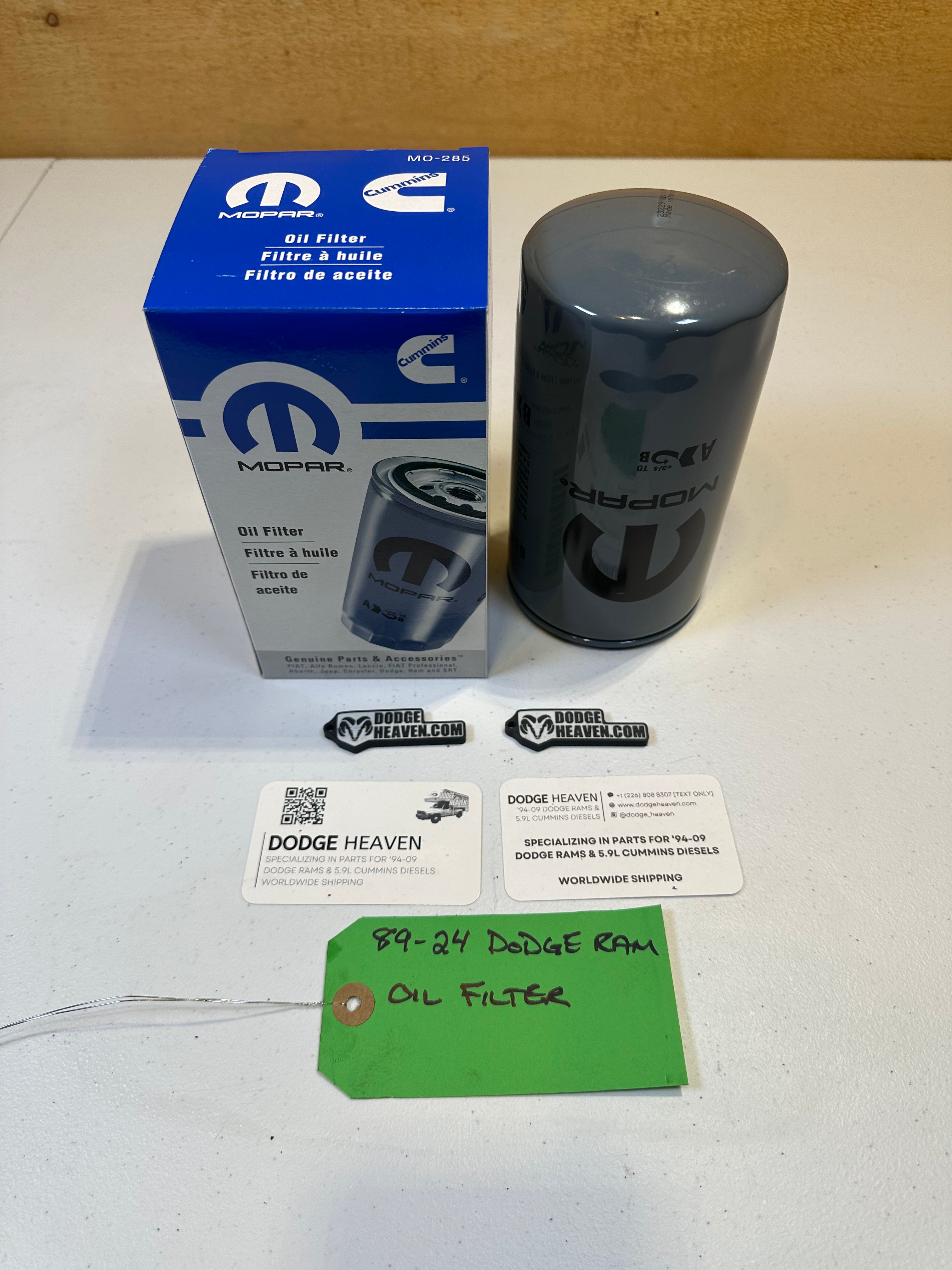 1989-2024 Dodge Ram Cummins 5.9L / 6.7L Cummins Engine Oil Filter (OEM)