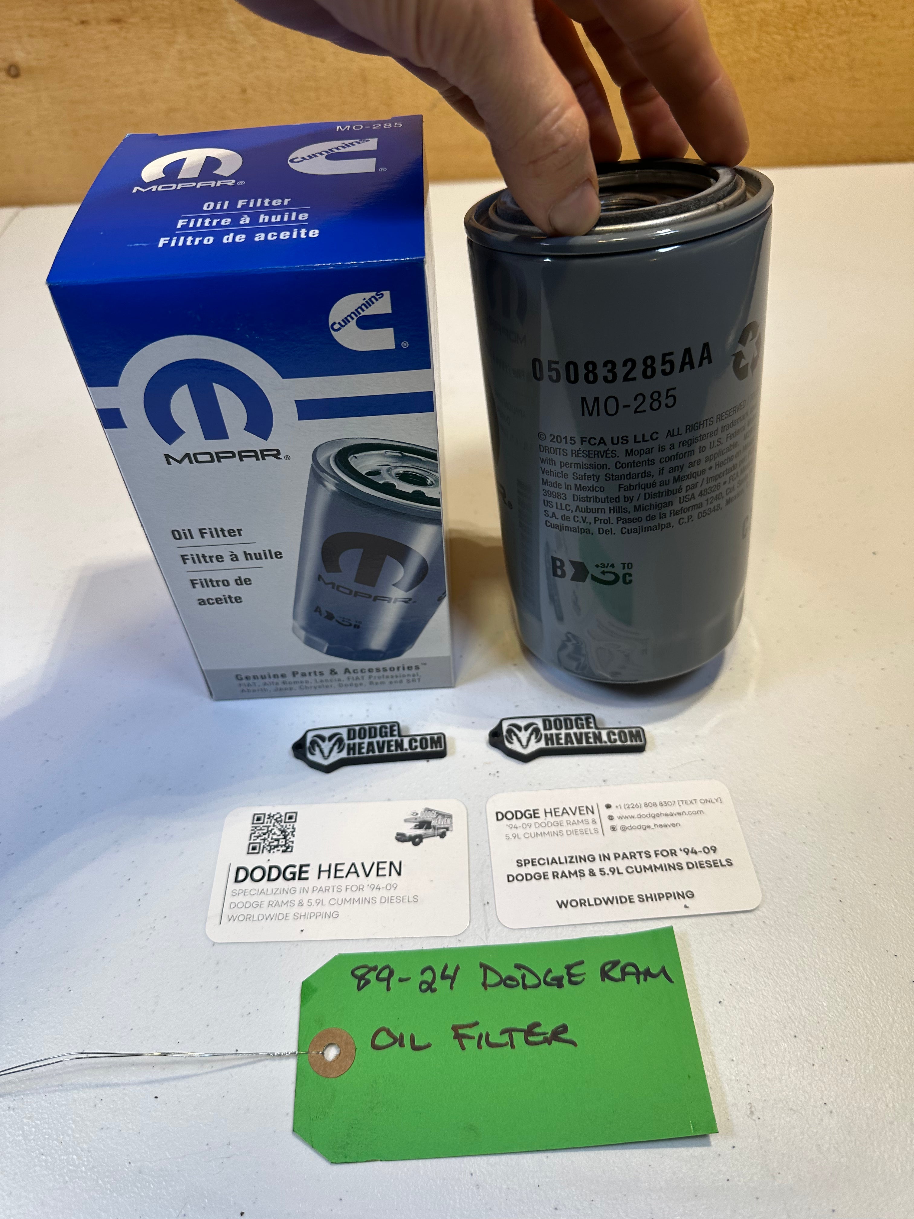 1989-2024 Dodge Ram Cummins 5.9L / 6.7L Cummins Engine Oil Filter (OEM)