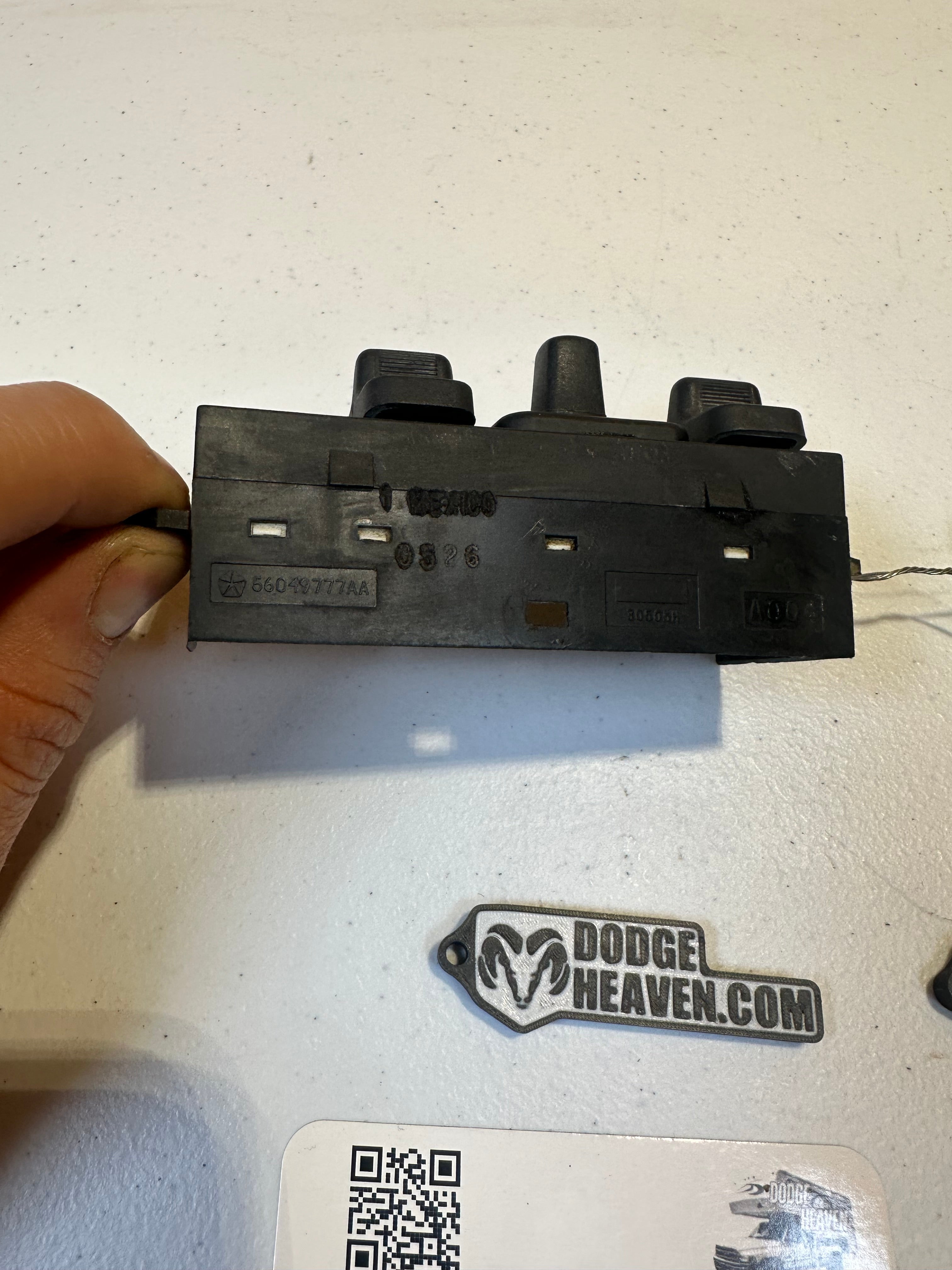 2002-2006 Dodge Ram Driver-Side 3 Button Power Seat Adjustment Switch (OEM)