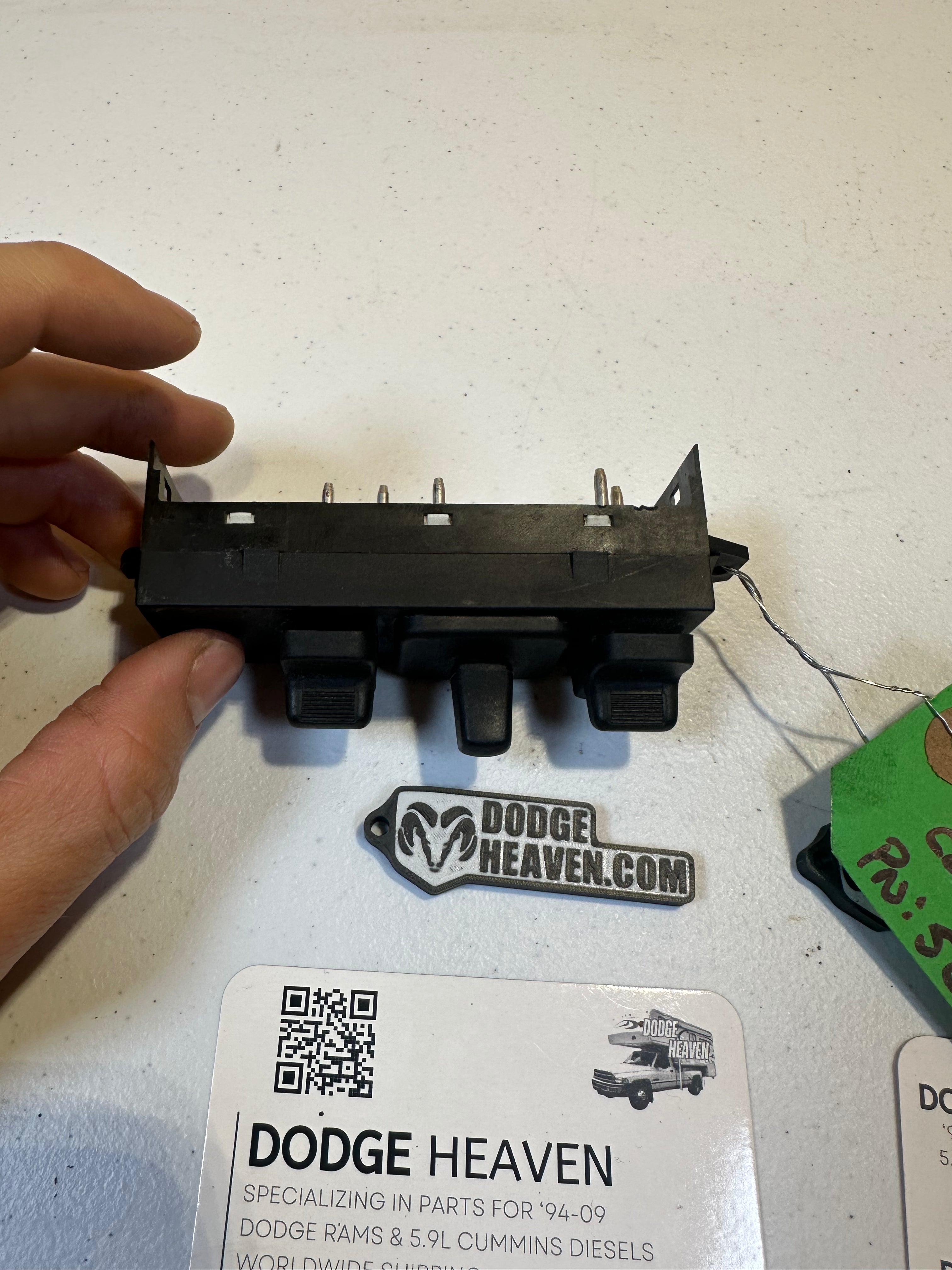 2002-2006 Dodge Ram Driver-Side 3 Button Power Seat Adjustment Switch (OEM)