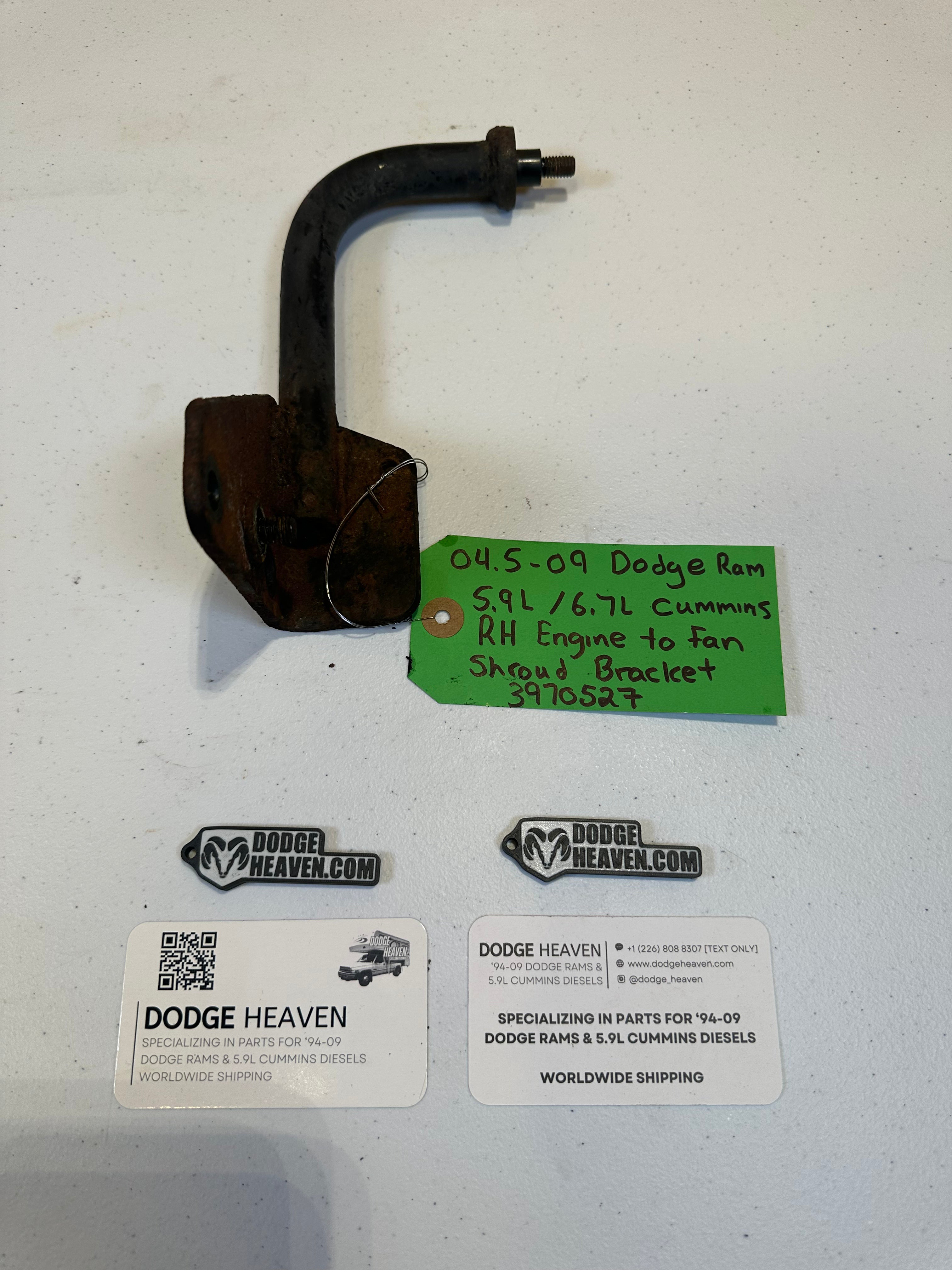 2004.5-2009 Dodge Ram 5.9L / 6.7L Cummins Fan Shroud Bracket Passenger-Side (OEM)