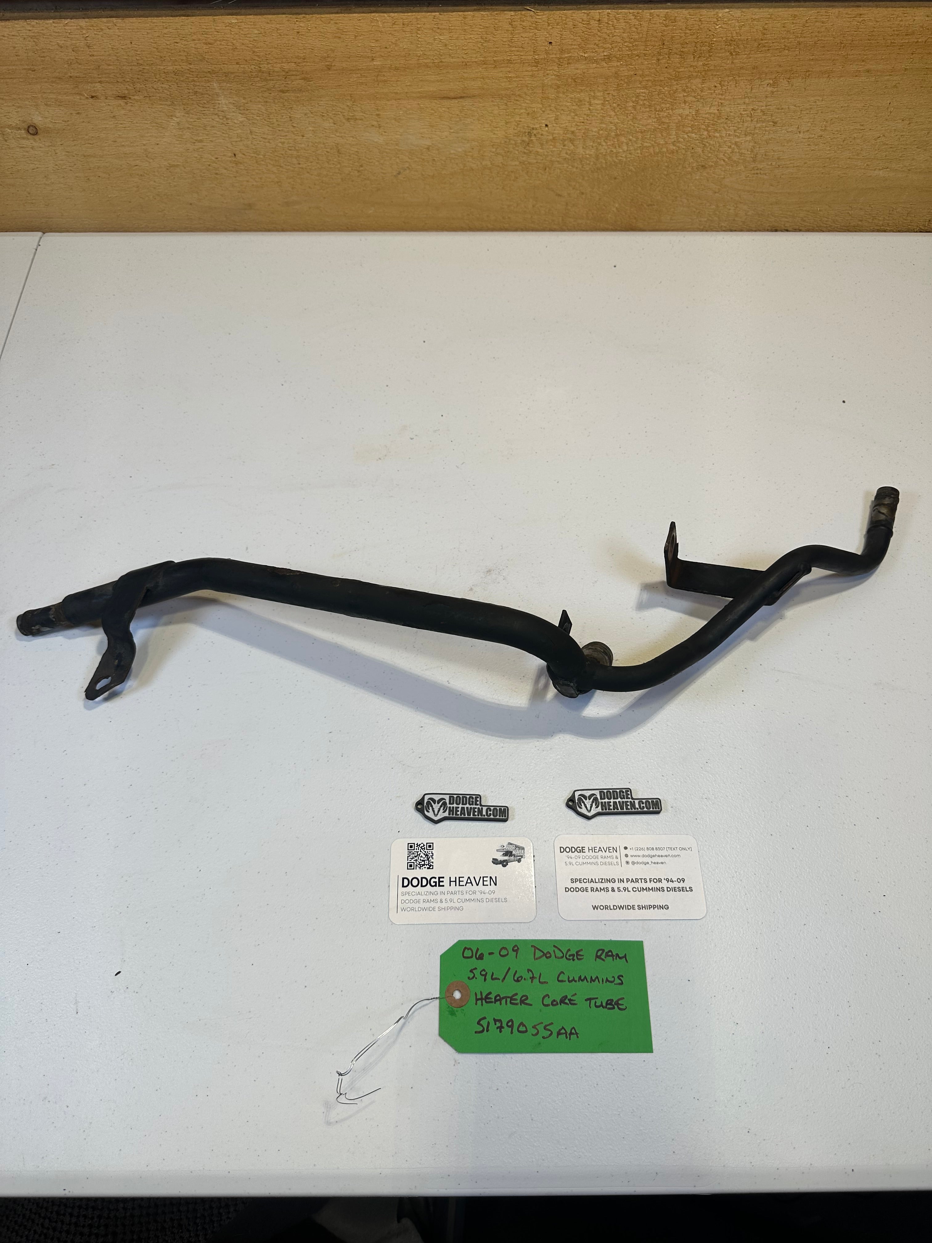 2006-2007 Dodge Ram 2500 3500 5.9L Cummins Heater Core Tube (OEM)
