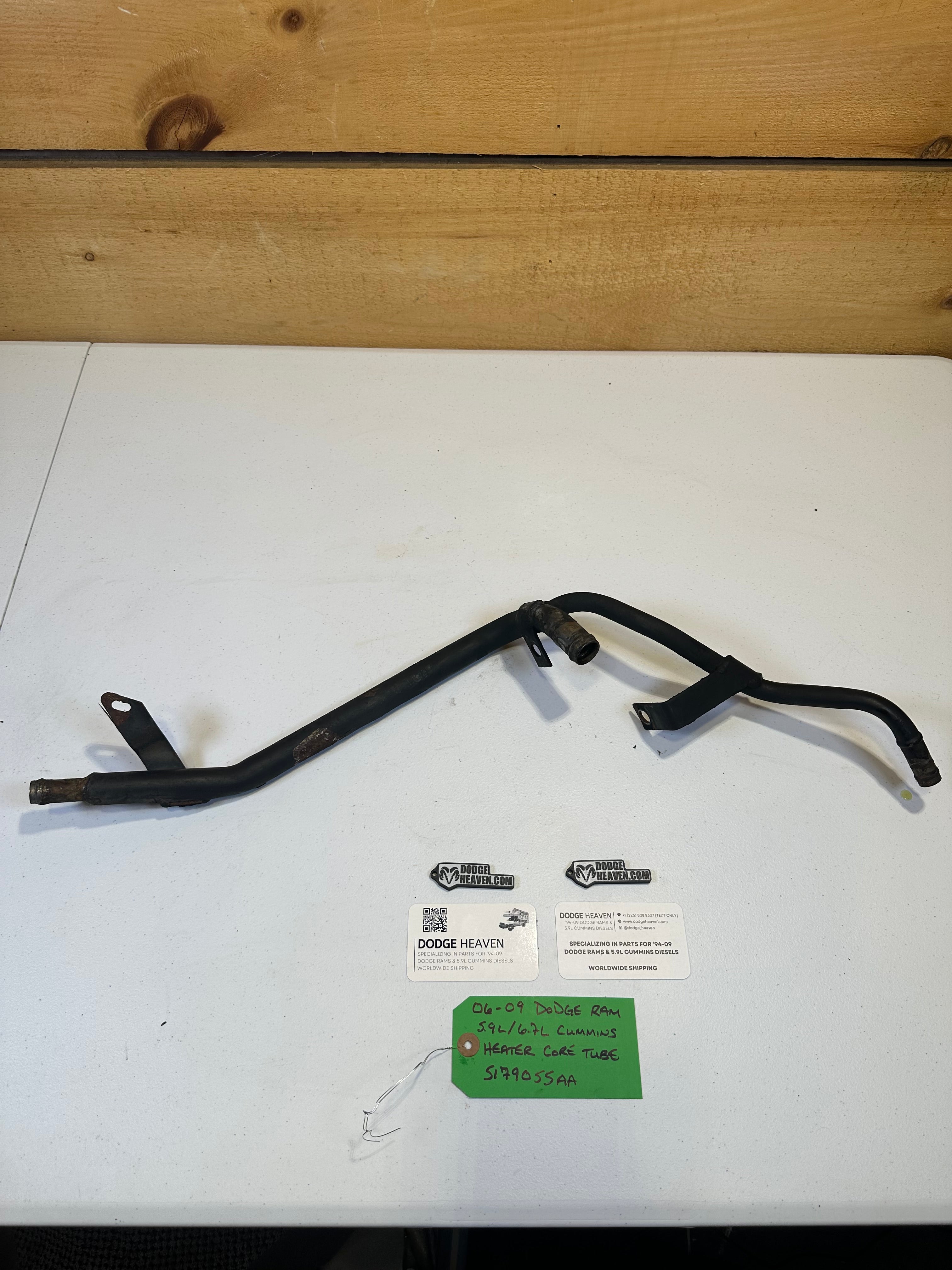 2006-2007 Dodge Ram 2500 3500 5.9L Cummins Heater Core Tube (OEM)