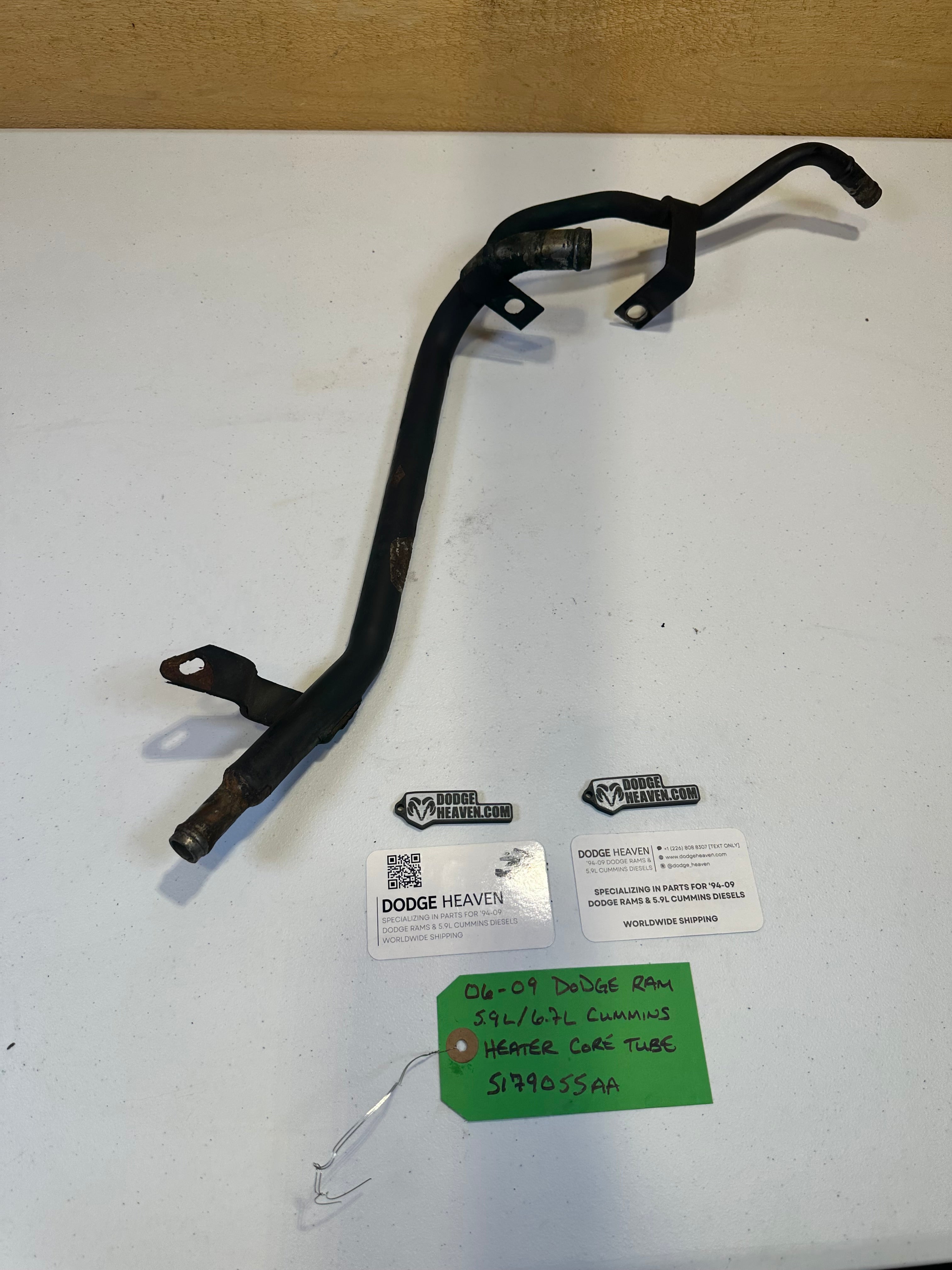 2006-2007 Dodge Ram 2500 3500 5.9L Cummins Heater Core Tube (OEM)