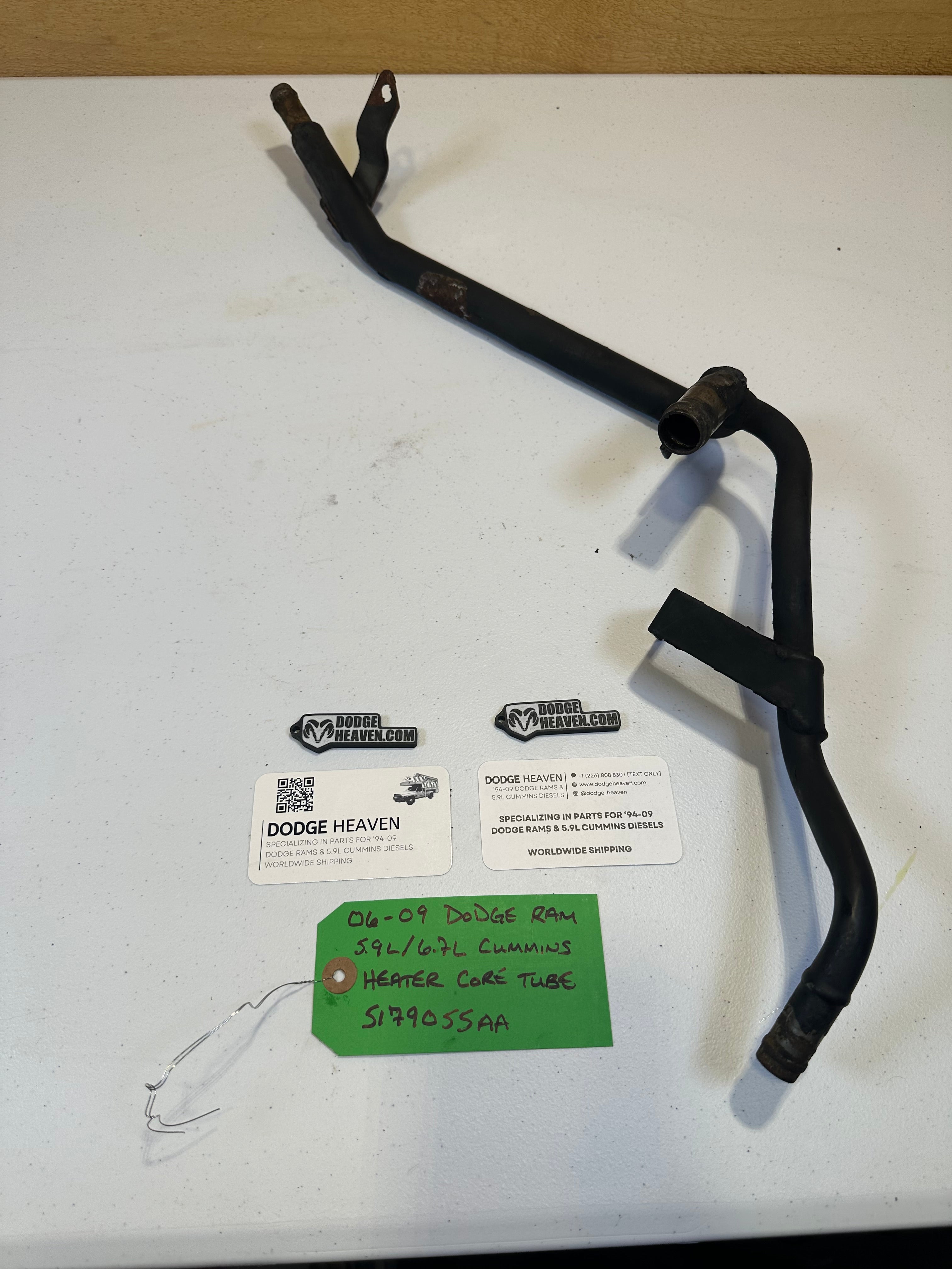 2006-2007 Dodge Ram 2500 3500 5.9L Cummins Heater Core Tube (OEM)