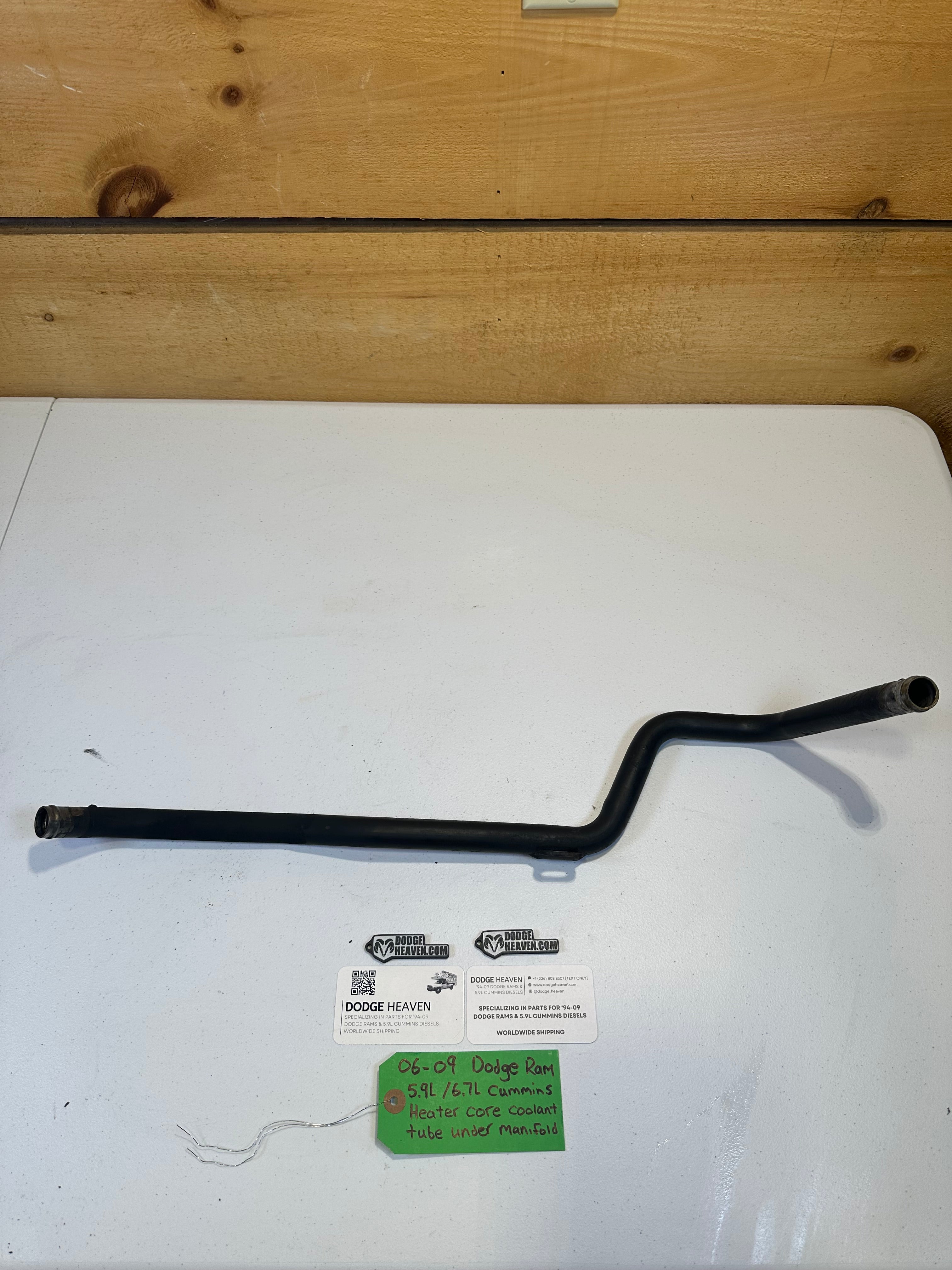 2006-2007 Dodge Ram 5.9L Heater Core Tube Under Manifold (OEM)