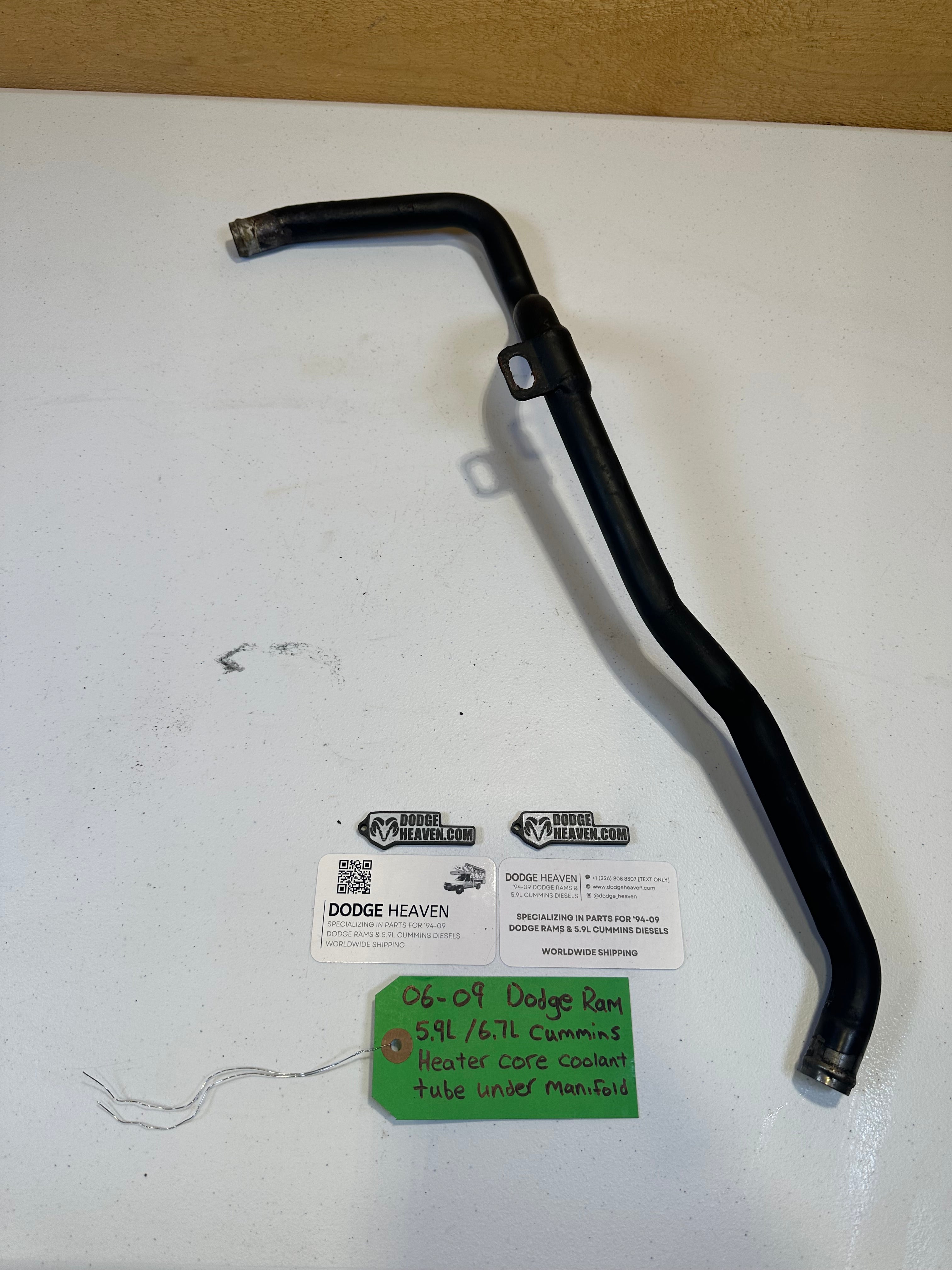 2006-2007 Dodge Ram 5.9L Heater Core Tube Under Manifold (OEM)