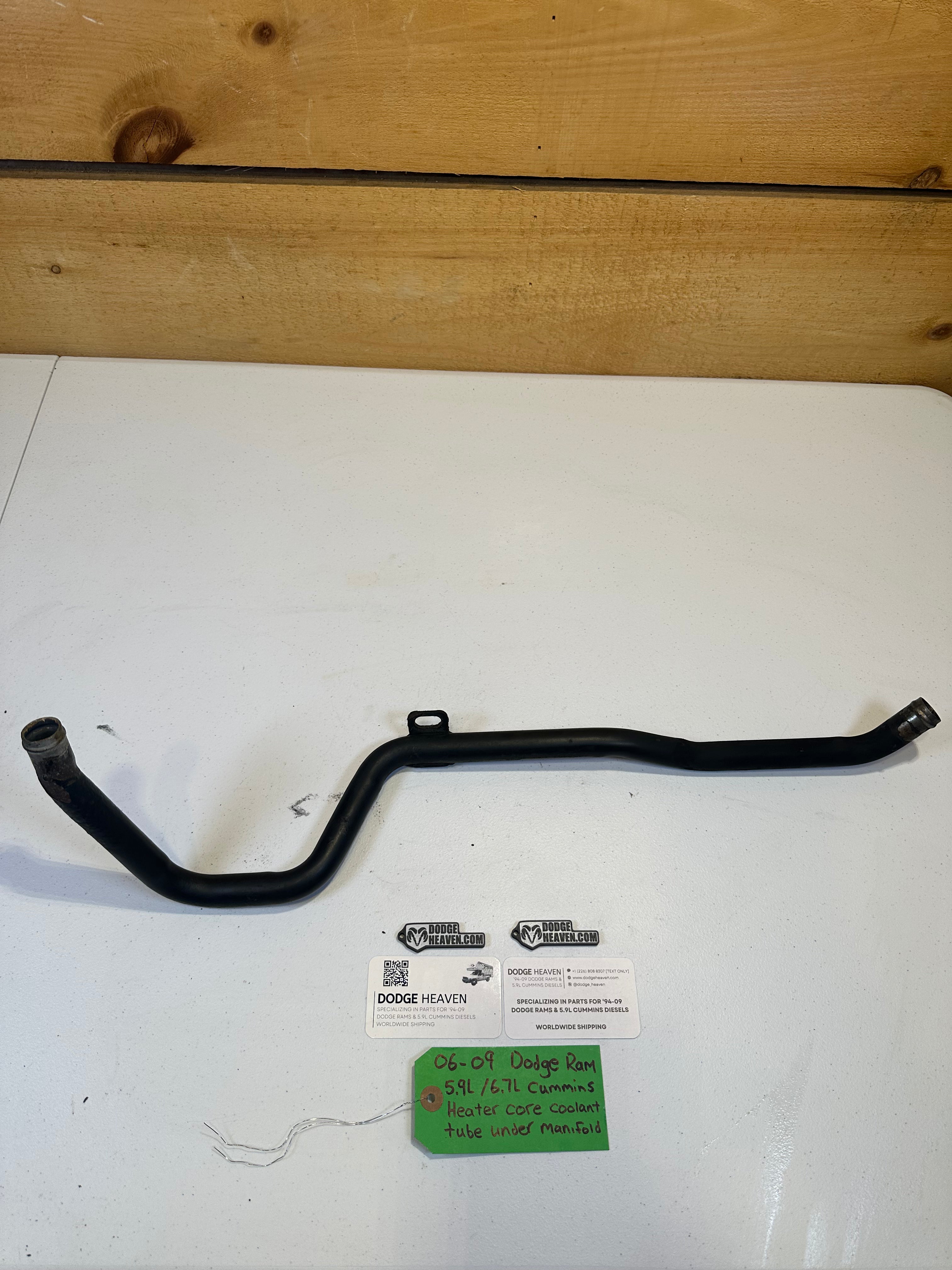 2006-2007 Dodge Ram 5.9L Heater Core Tube Under Manifold (OEM)