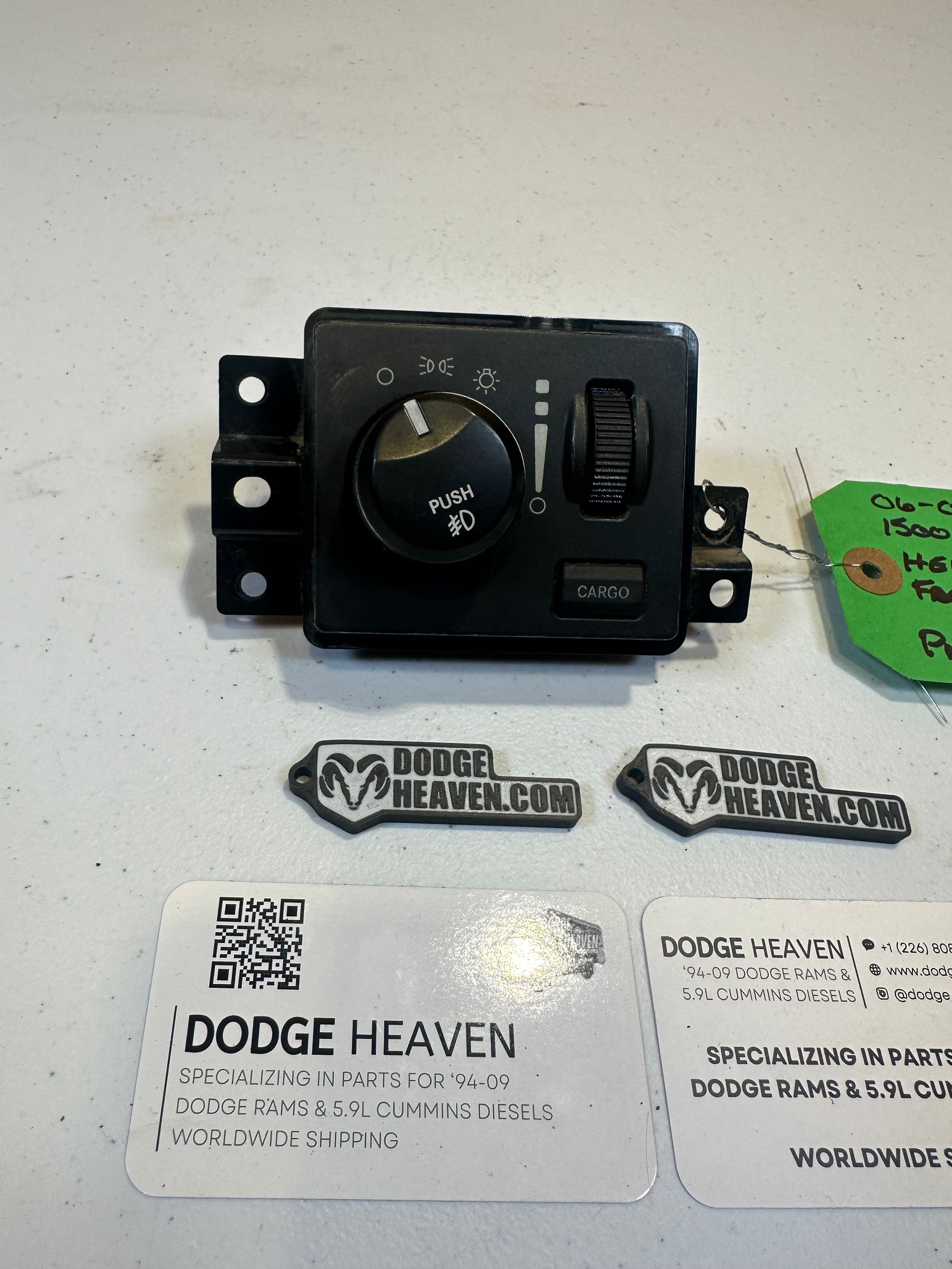2006-2009 Dodge Ram 1500 2500 3500 Head Light Cargo Fog Light Switch (OEM)