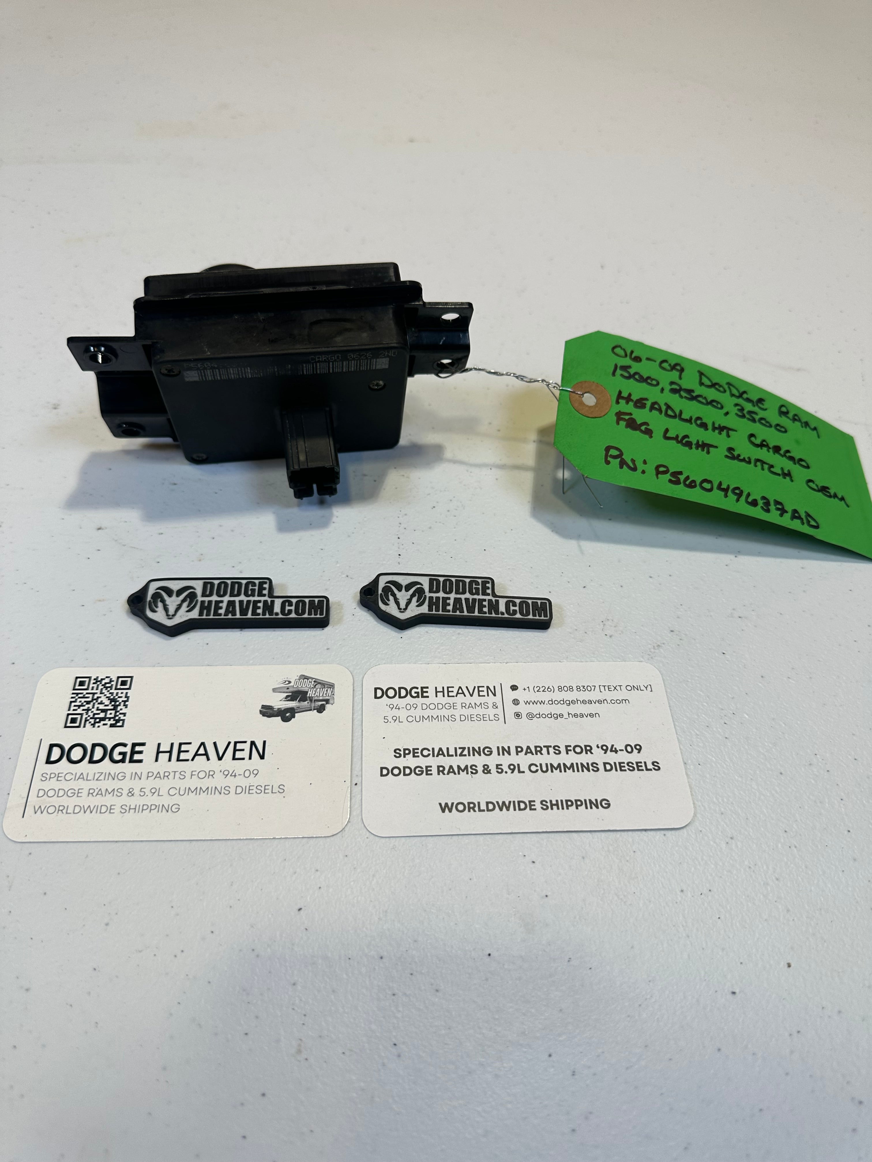 2006-2009 Dodge Ram 1500 2500 3500 Head Light Cargo Fog Light Switch (OEM)