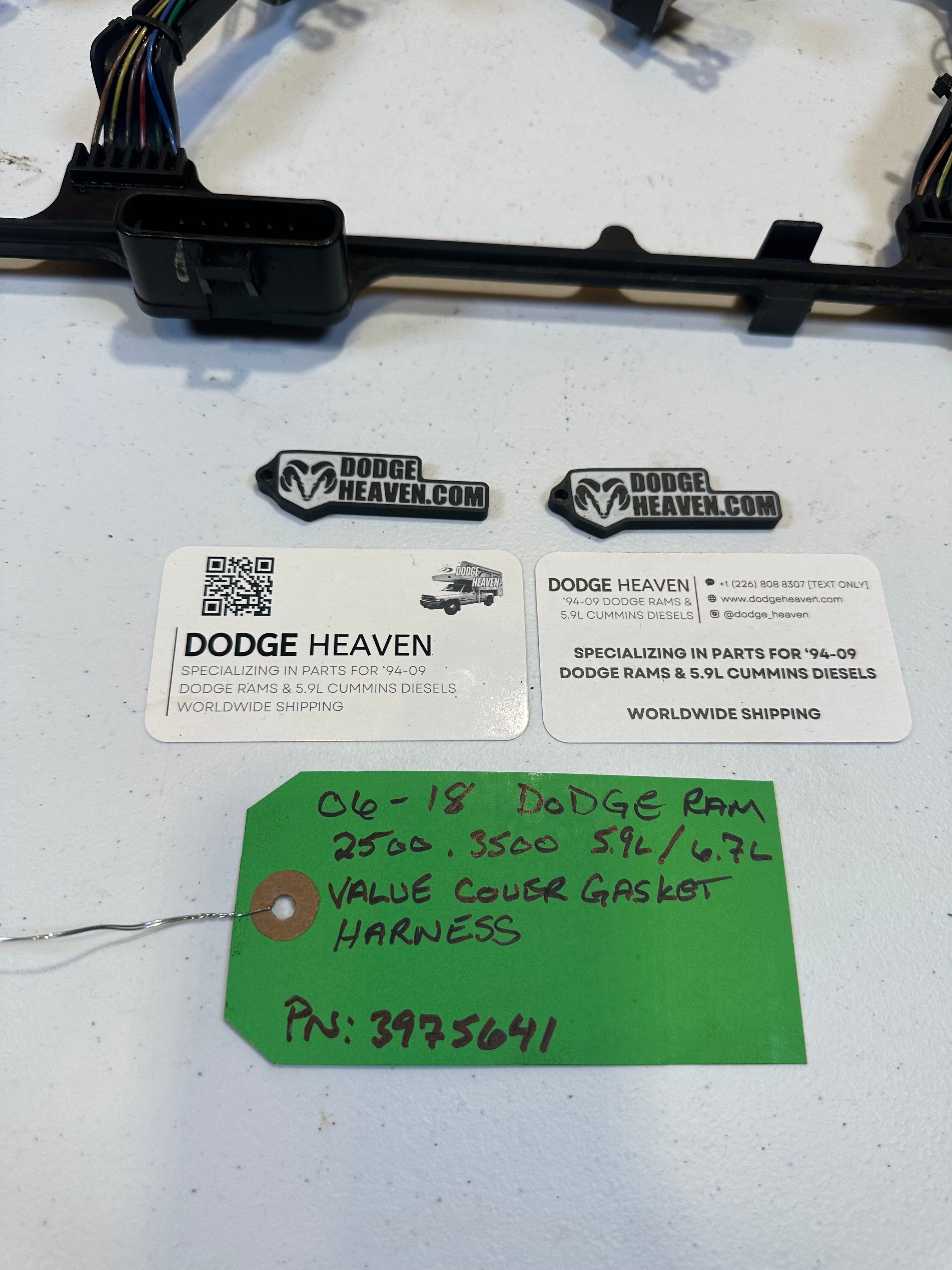 2006-2018 Dodge Ram 5.9L 6.7L Cummins Valve Cover Injector Wiring Harness Gasket (OEM)