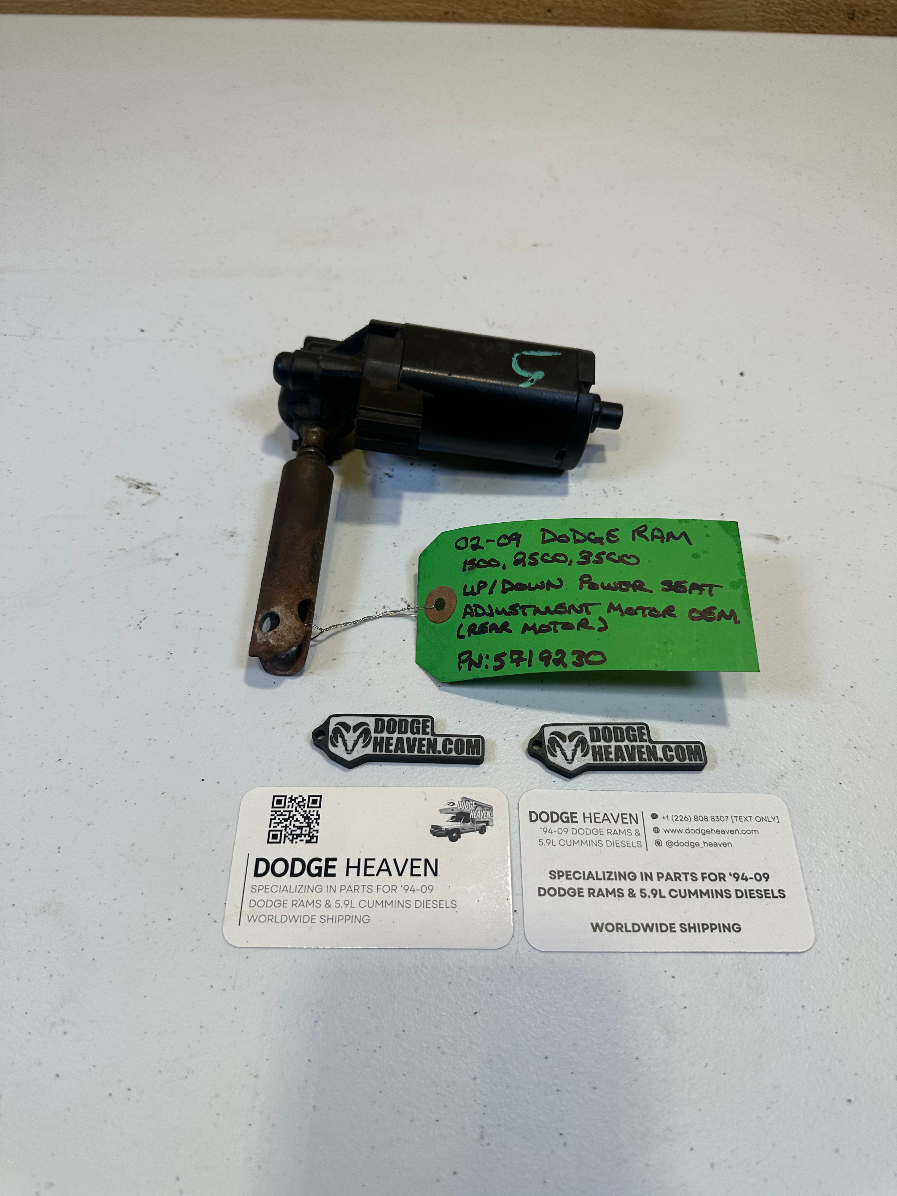 2002-2009 Dodge Ram Up/Down Power Seat Motor  Vertical (Rear Motor) (OEM)