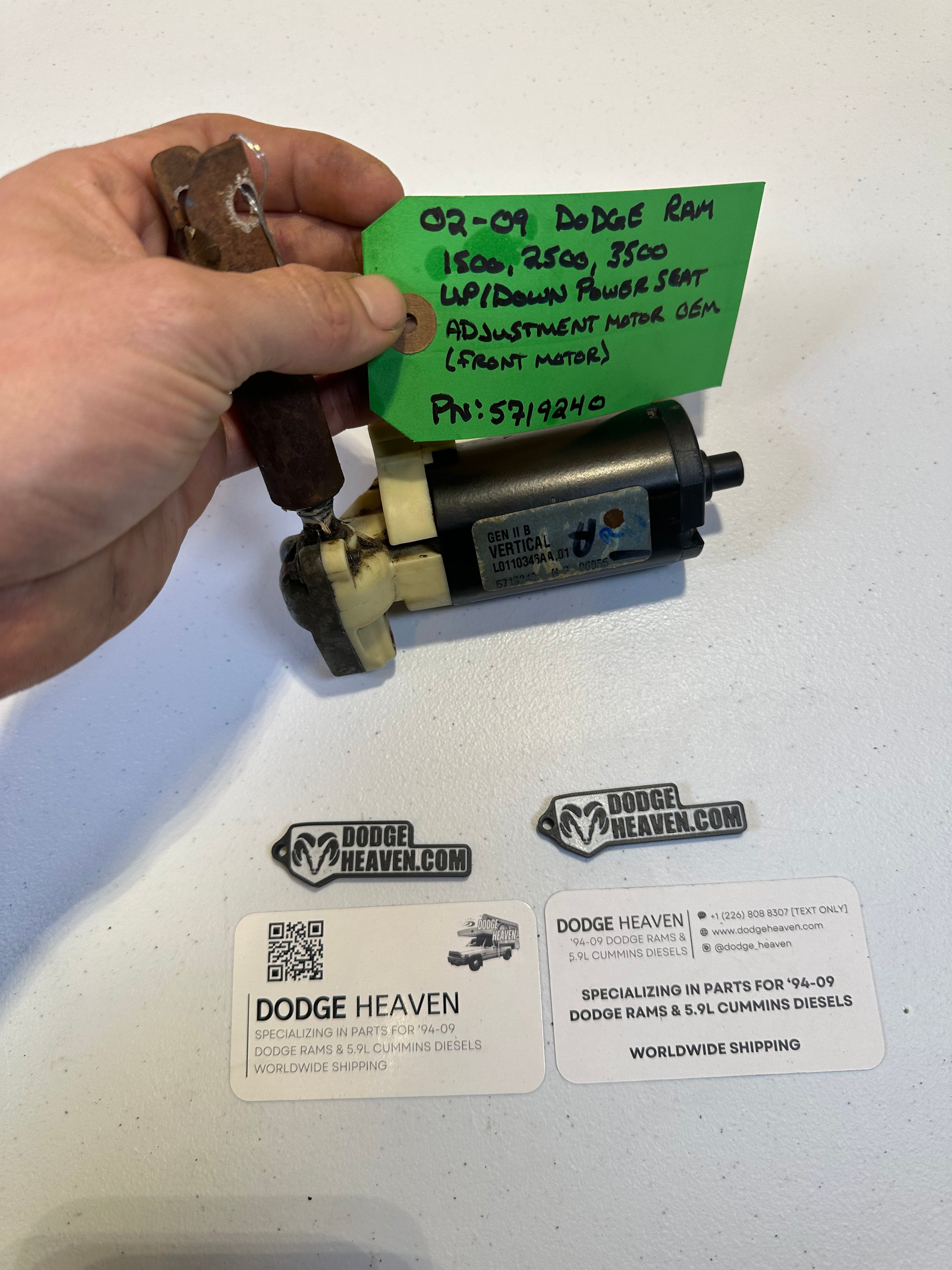 2002-2009 Dodge Ram Up/Down Power Seat Motor  Vertical (Front Motor) (OEM)