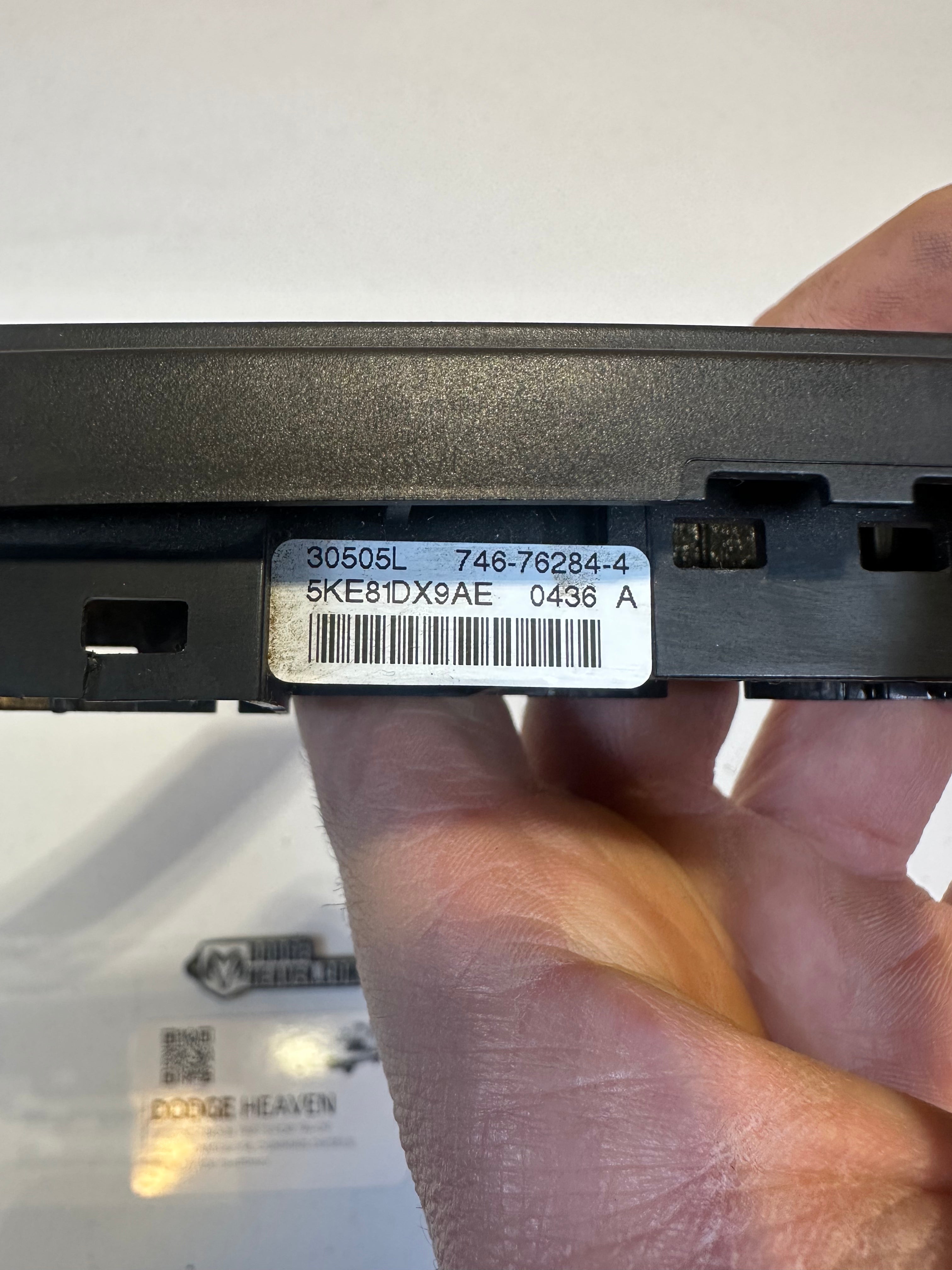 2006-2009 Dodge Ram Rear sliding Window & Heated Seat Switch Bezel (OEM)