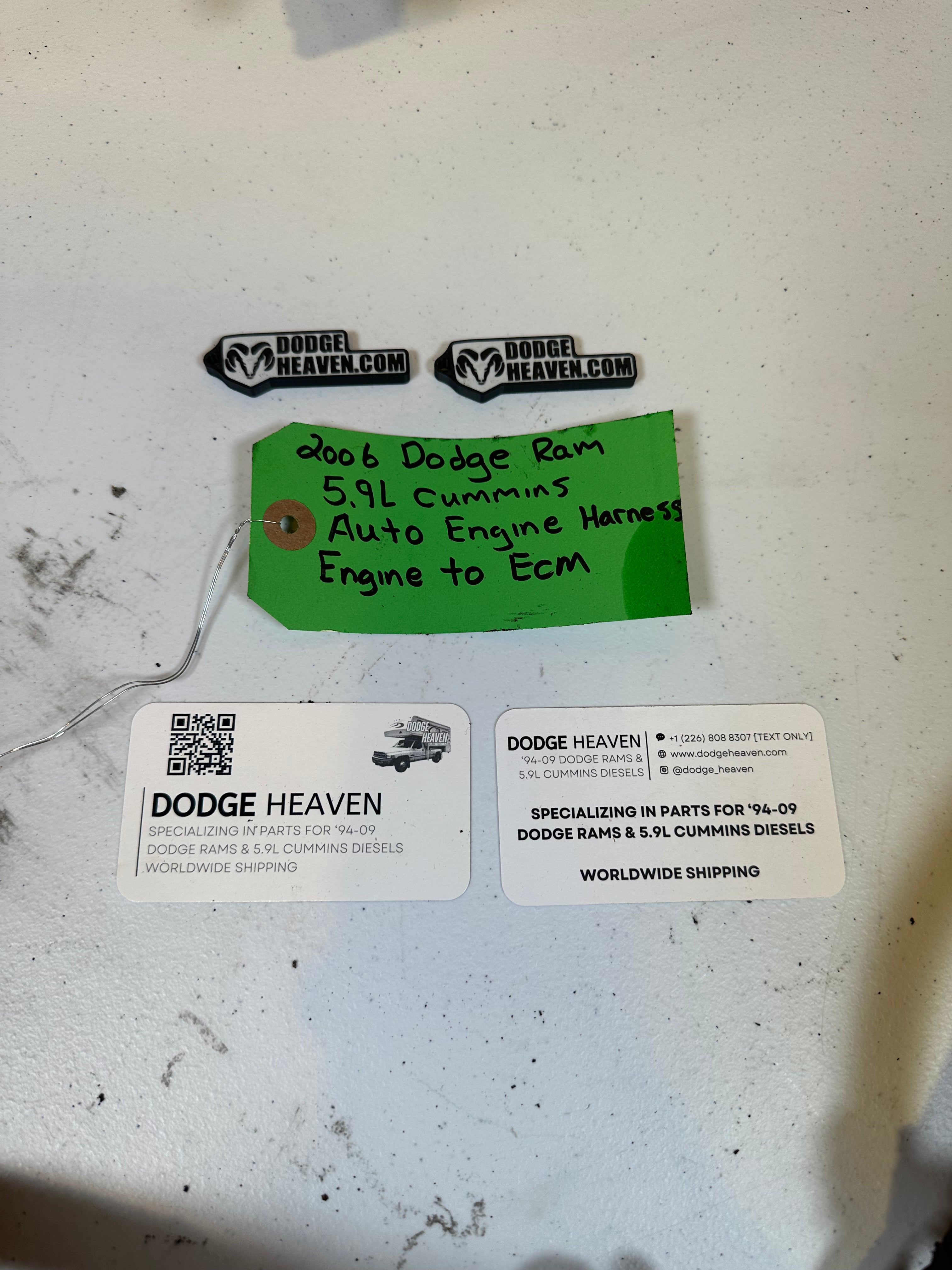 2006-2006 Dodge Ram 2500 3500 5.9L Cummins Auto Engine to ECM Wiring Harness (OEM)