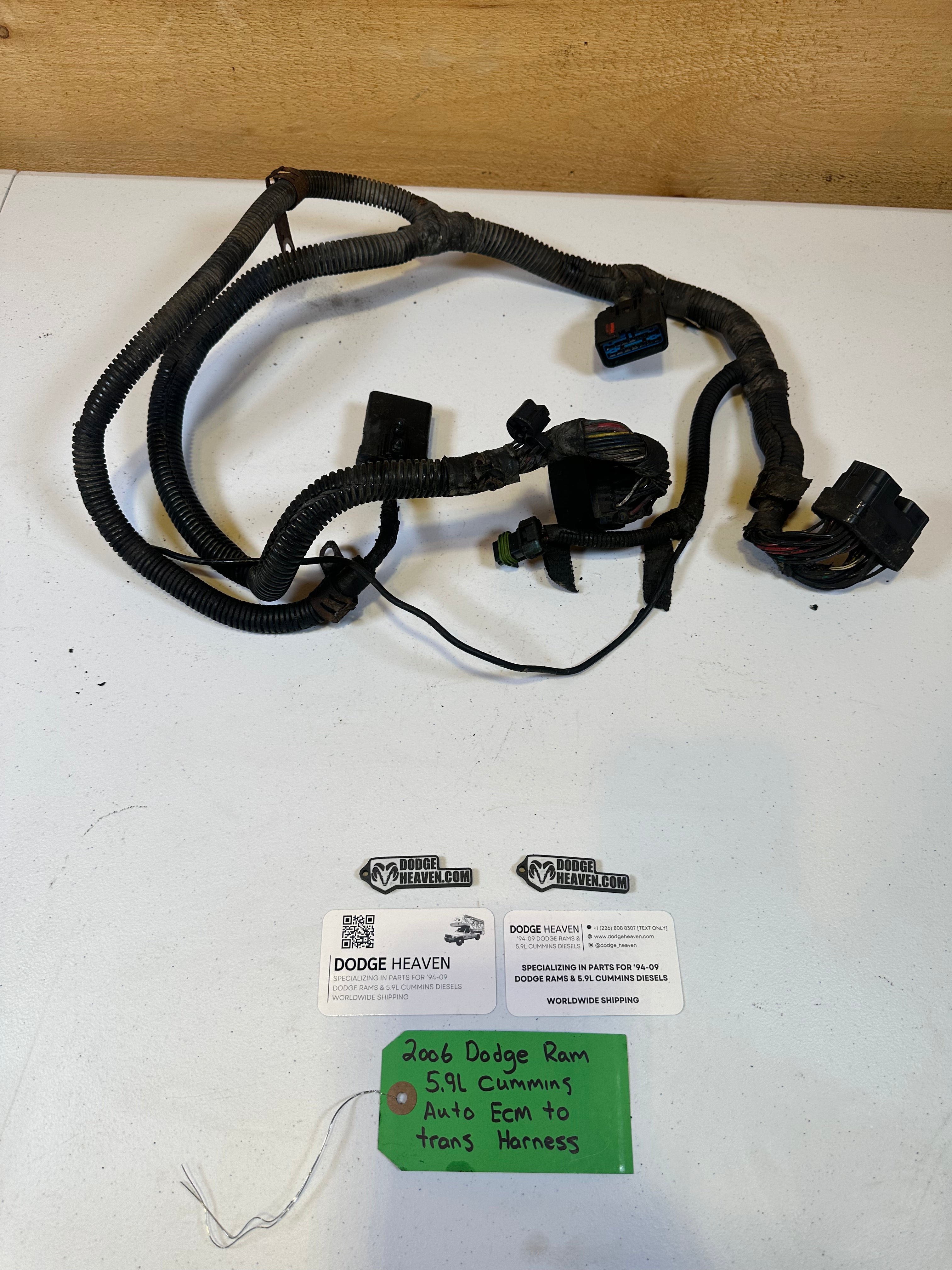 2006-2006 Dodge Ram 2500 3500 5.9L Cummins Auto ECM Engine Harness (OEM)