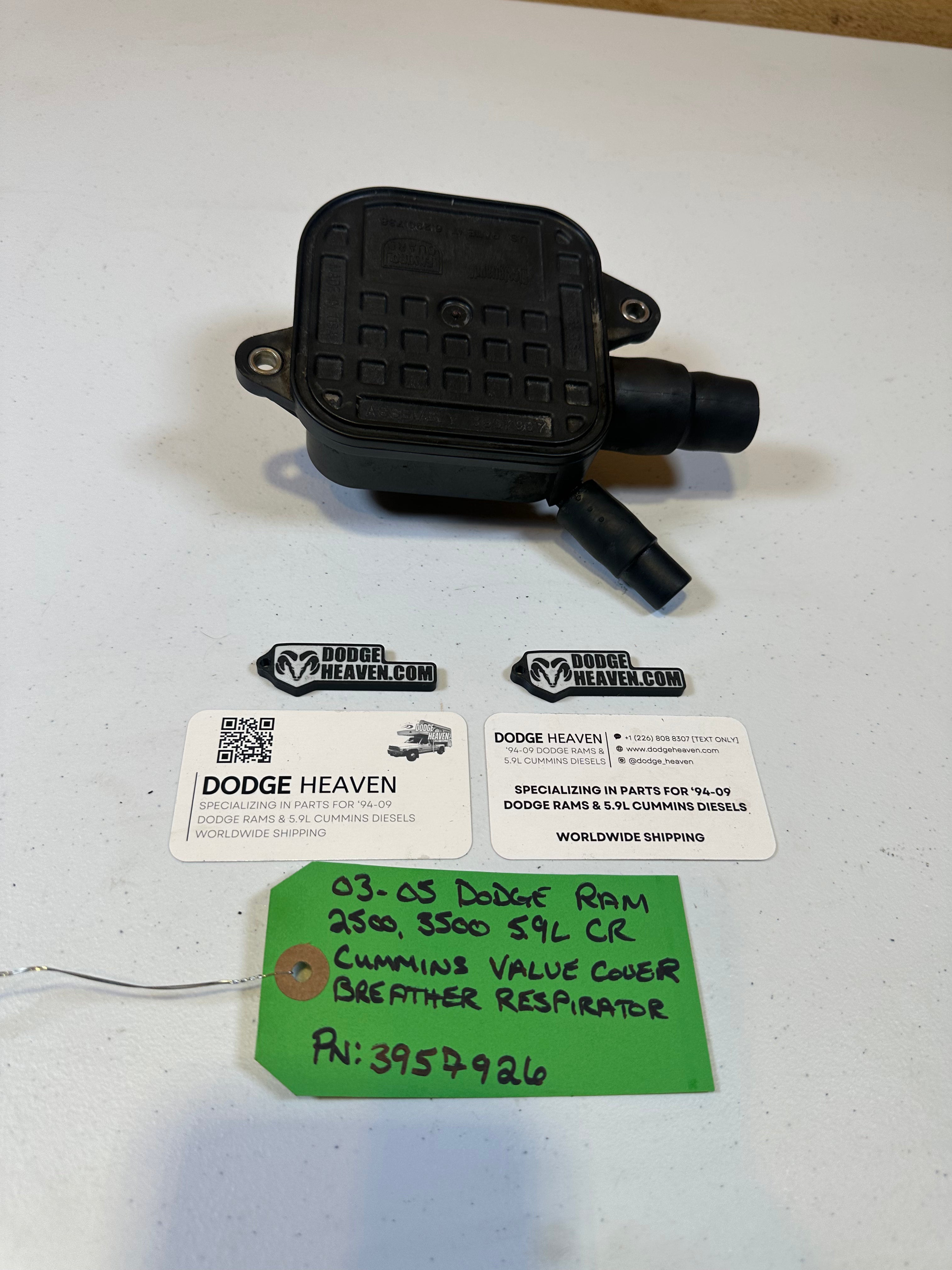 2003-2005 Dodge Ram 2500 3500 5.9L Cummins Valve Cover Breather (OEM)