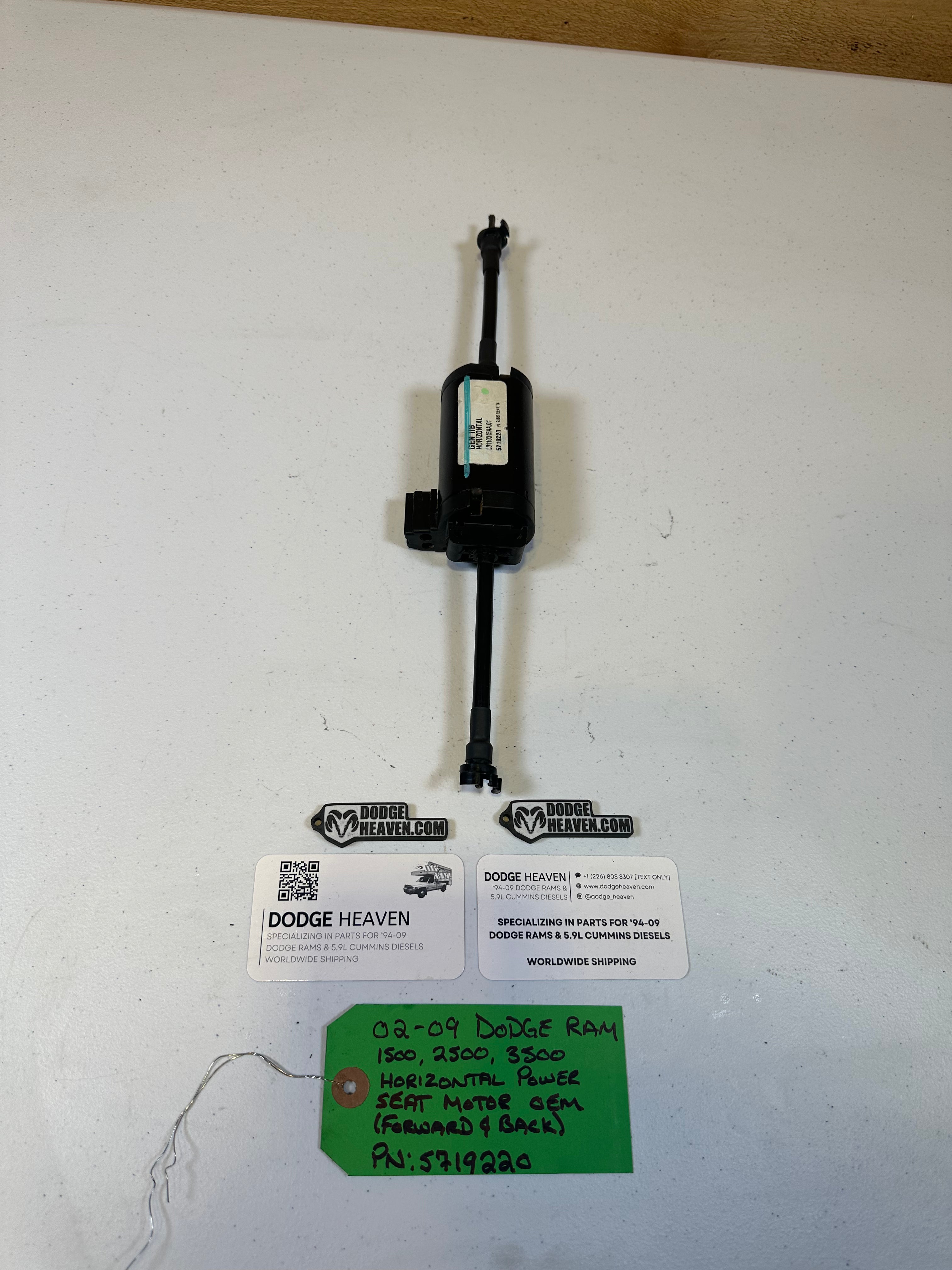 2002-2009 Dodge Ram Horizontal Power Seat Motor Forward & Backward (OEM)