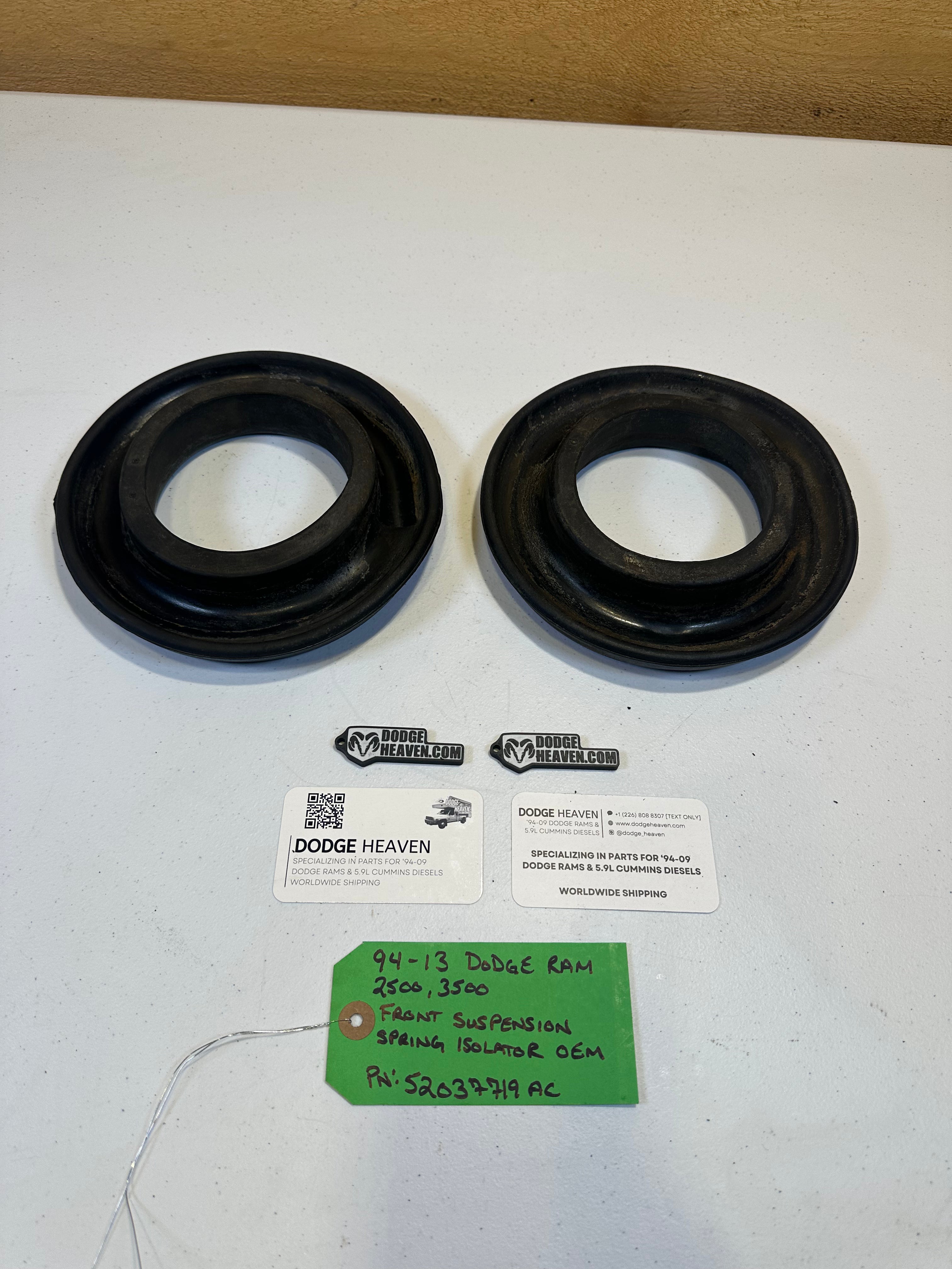 1994-2013 Dodge Ram 2500 3500 Front Coil Spring Insulators (OEM)