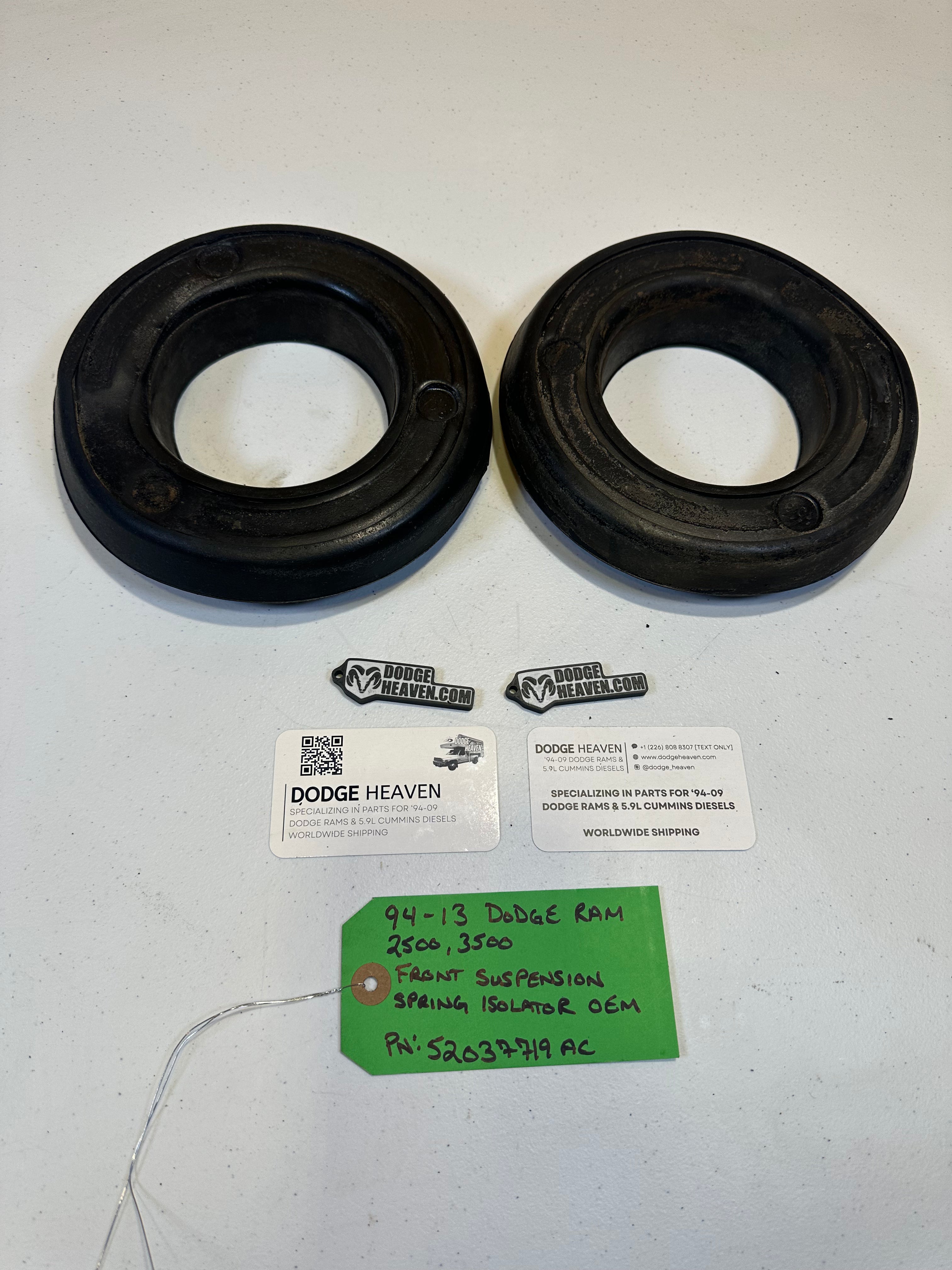 1994-2013 Dodge Ram 2500 3500 Front Coil Spring Insulators (OEM)