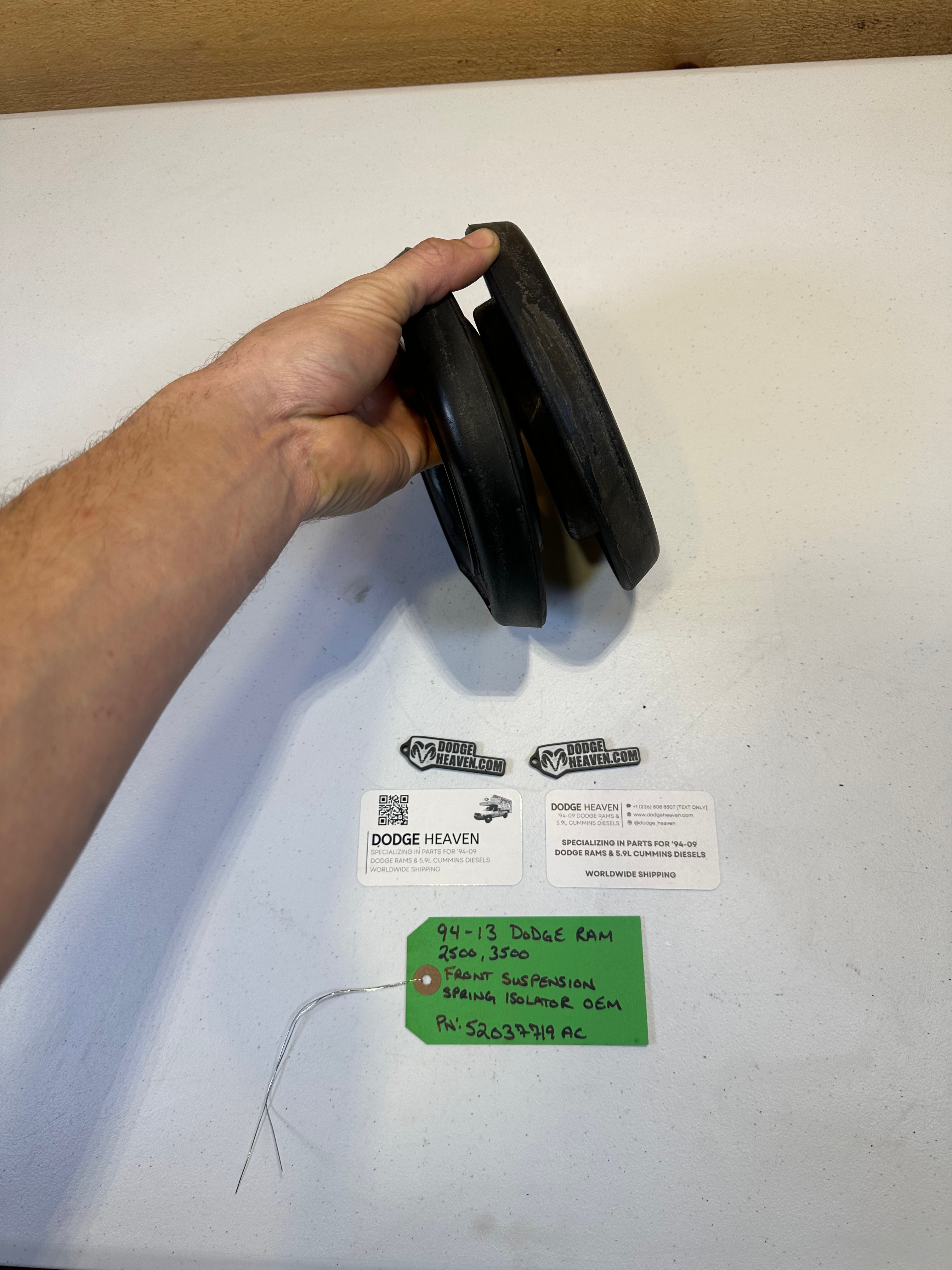 1994-2013 Dodge Ram 2500 3500 Front Coil Spring Insulators (OEM)