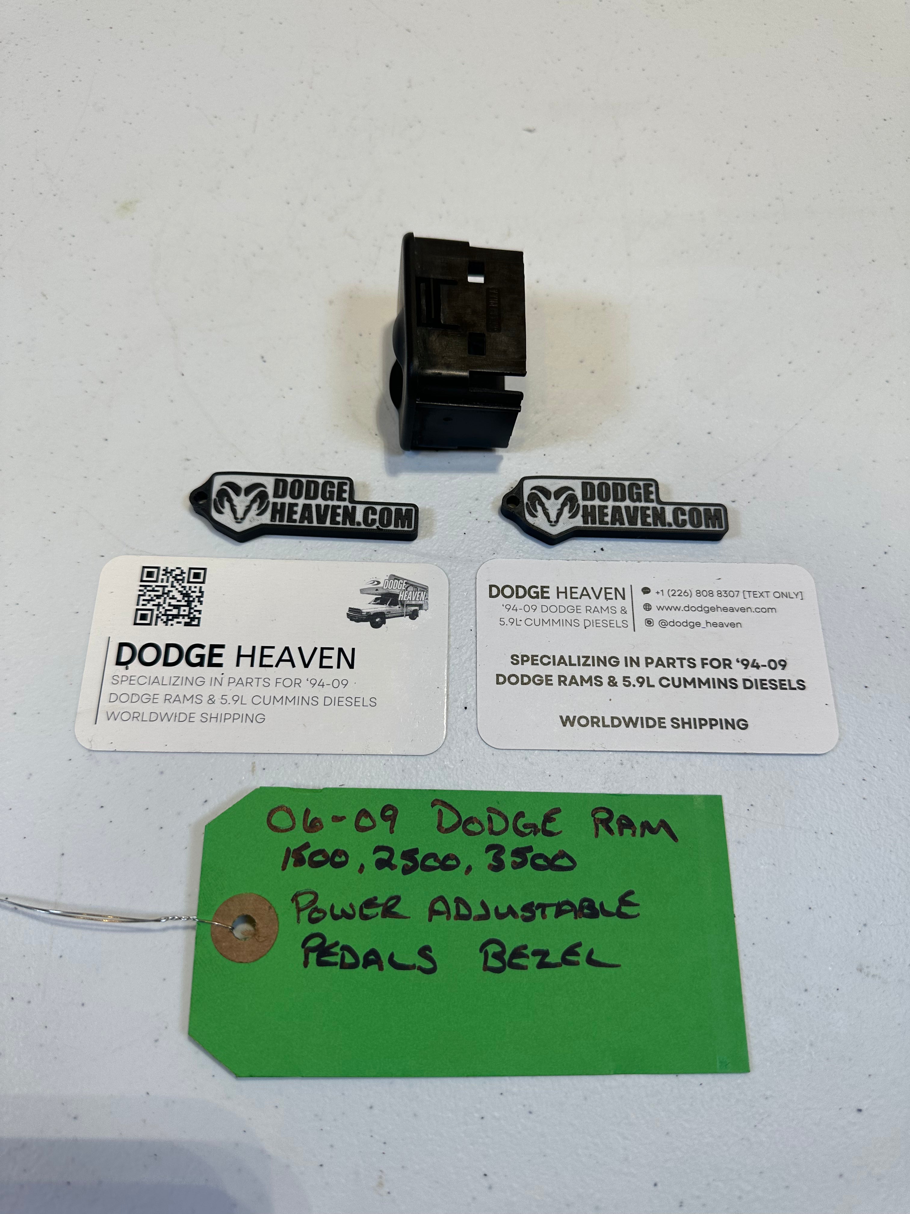 2006-2009 Dodge Ram 1500 2500 3500 Adjustable Pedal Switch Bezel (OEM)