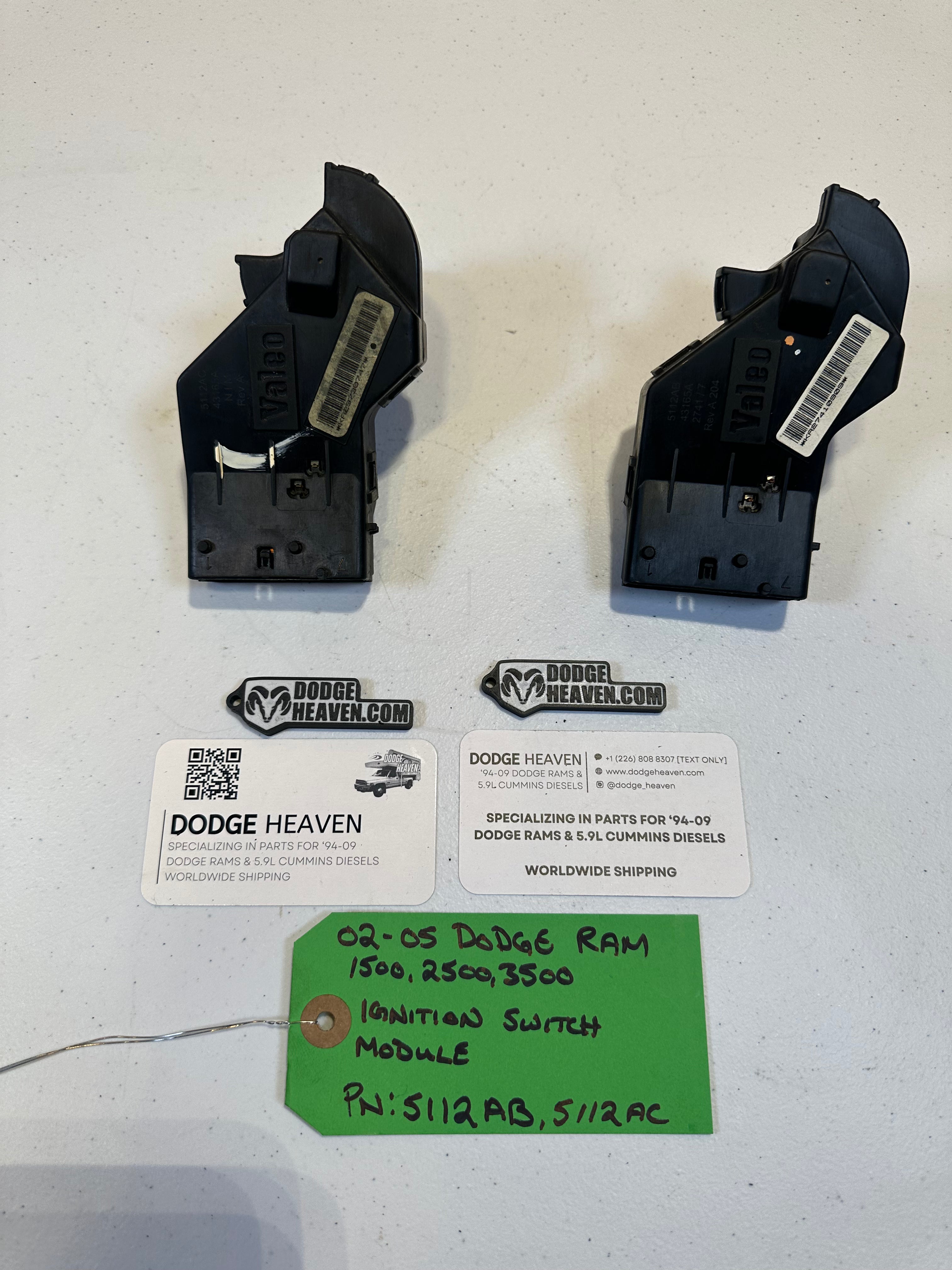 2002-2005 Dodge Ram 1500 2500 3500 Ignition Switch Module (OEM)