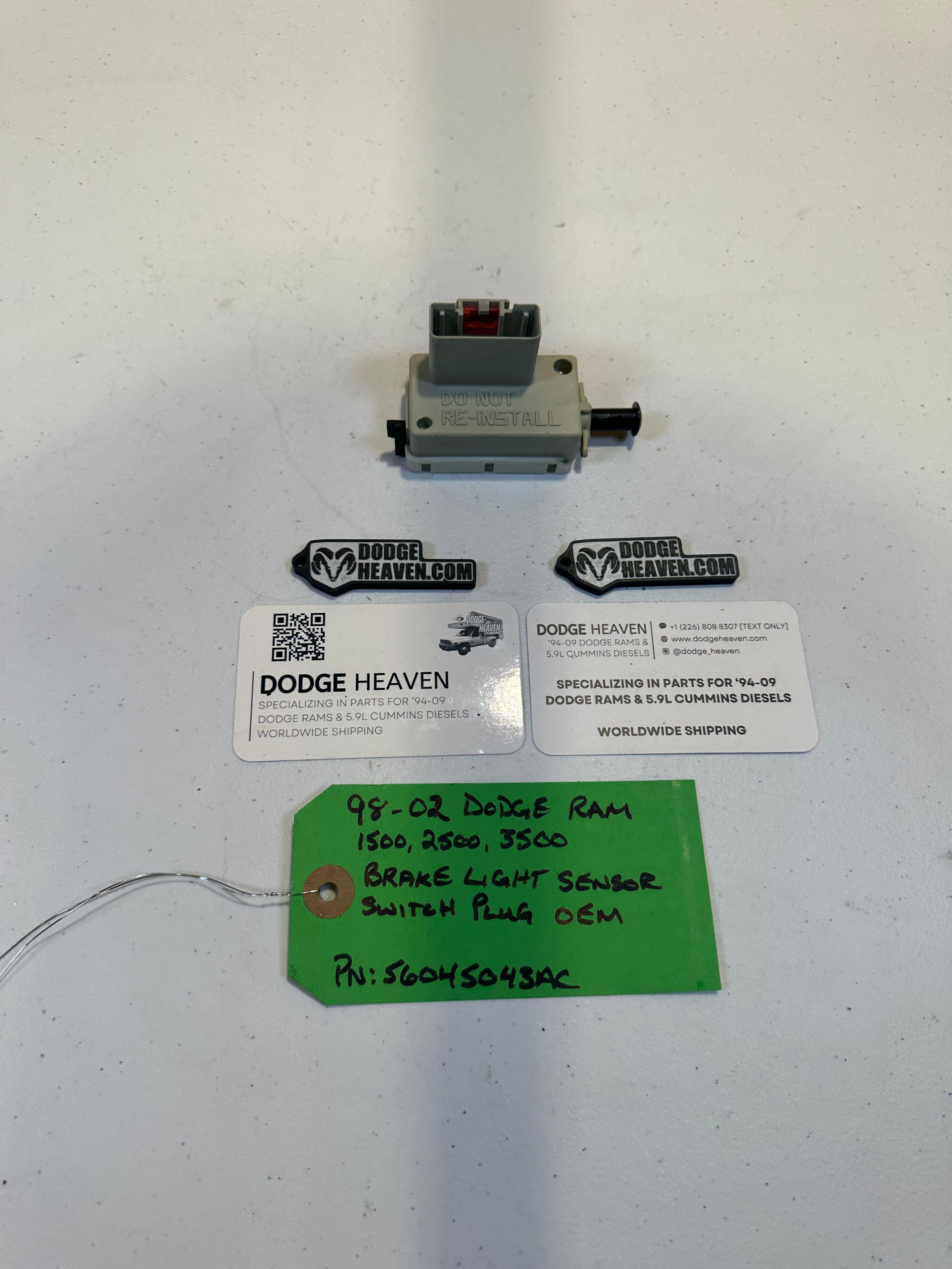 1998-2002 Dodge Ram 1500 2500 3500 Brake Light Sensor Switch (OEM)