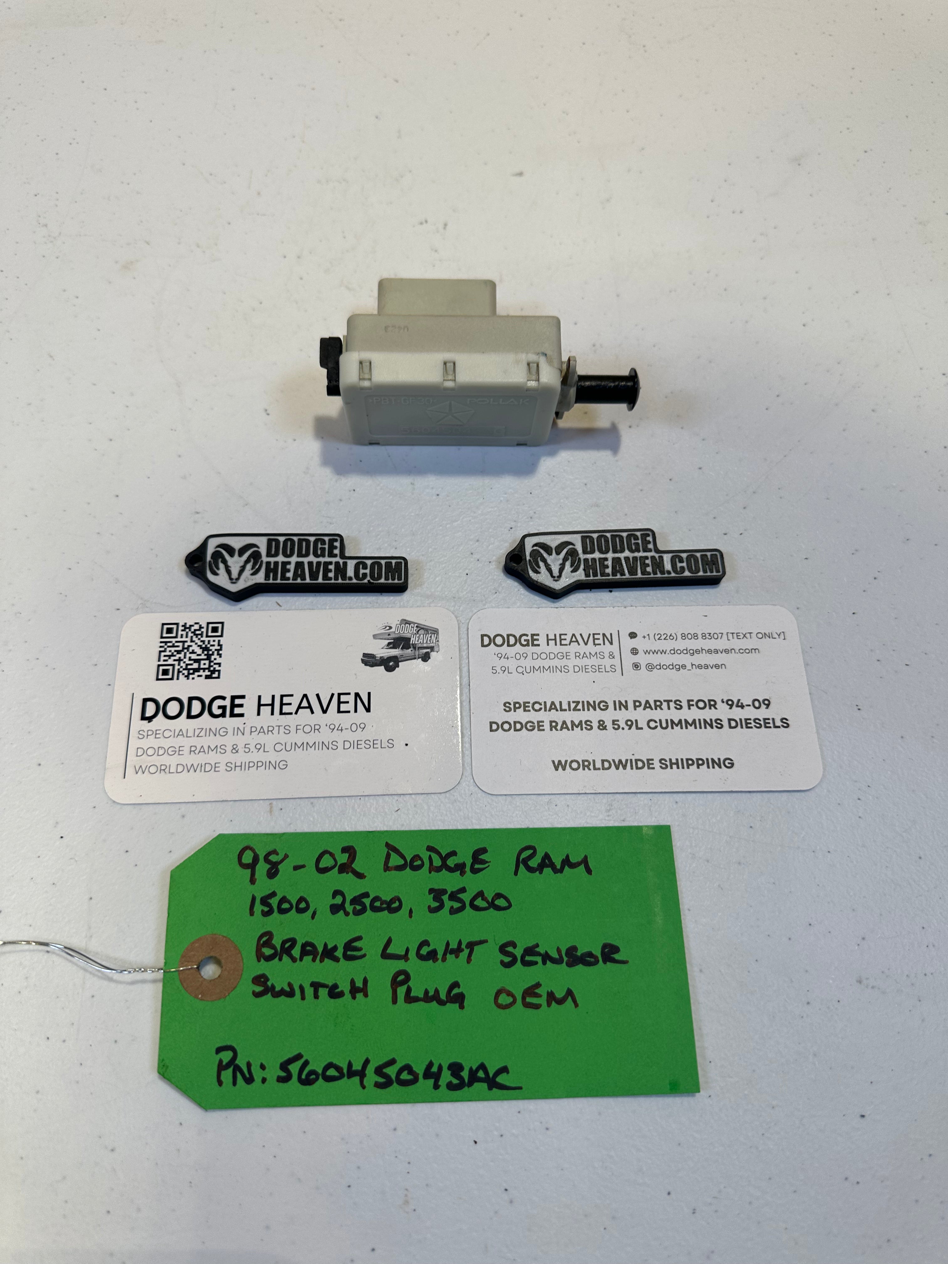 1998-2002 Dodge Ram 1500 2500 3500 Brake Light Sensor Switch (OEM)