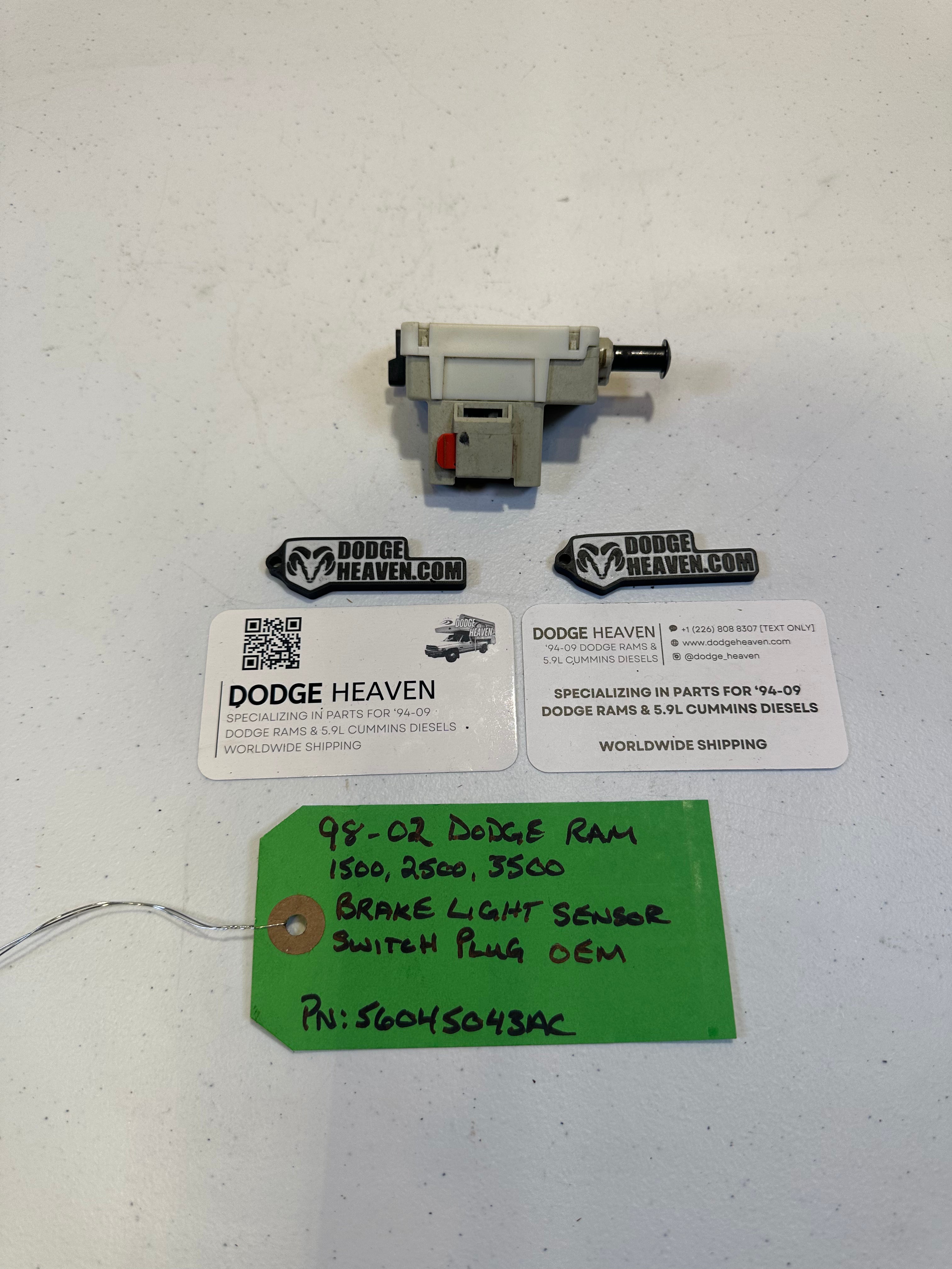1998-2002 Dodge Ram 1500 2500 3500 Brake Light Sensor Switch (OEM)