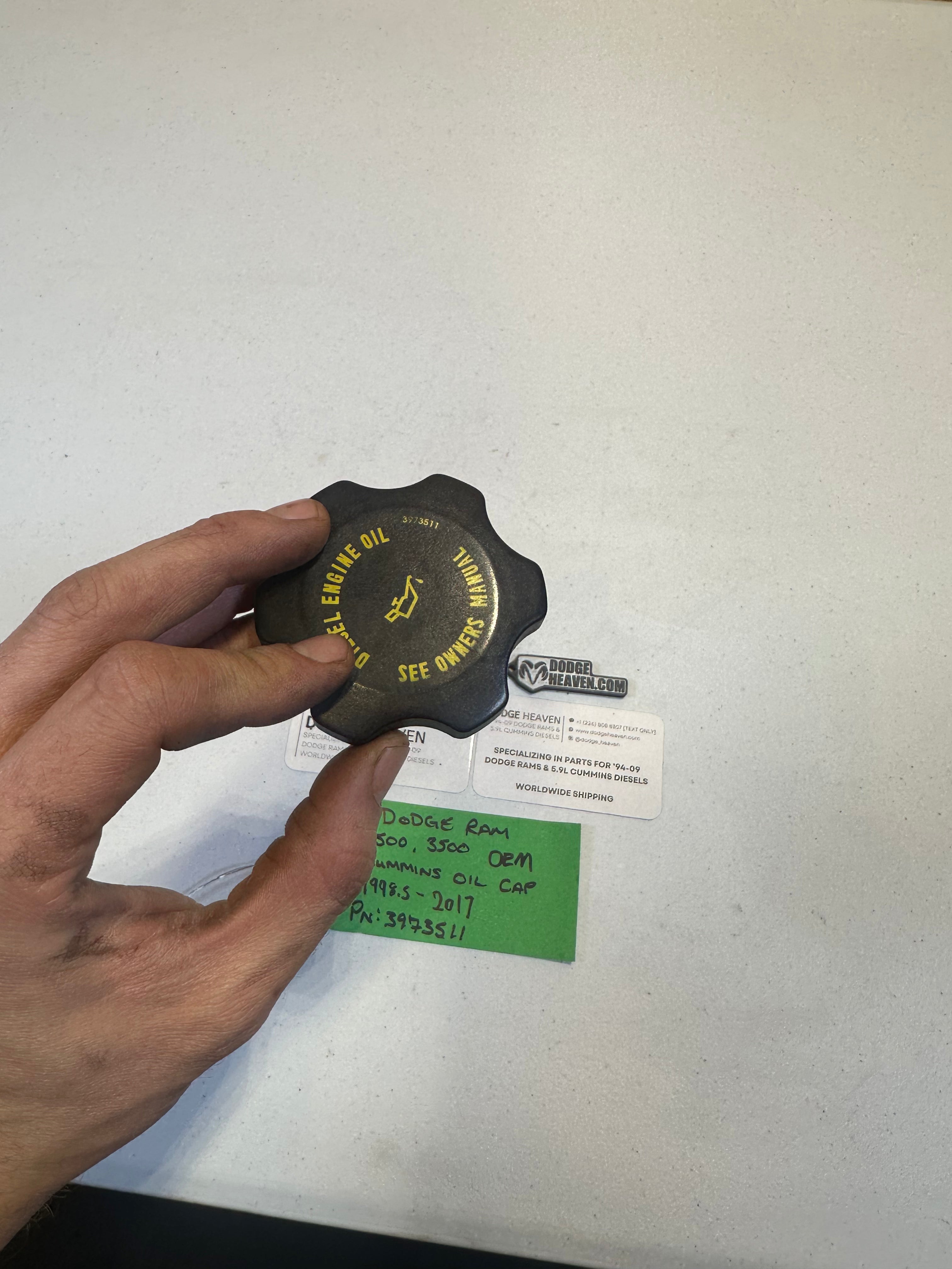 2003-2007 Dodge Ram 2500 3500 5.9L Cummins Oil Fill Cap (OEM)