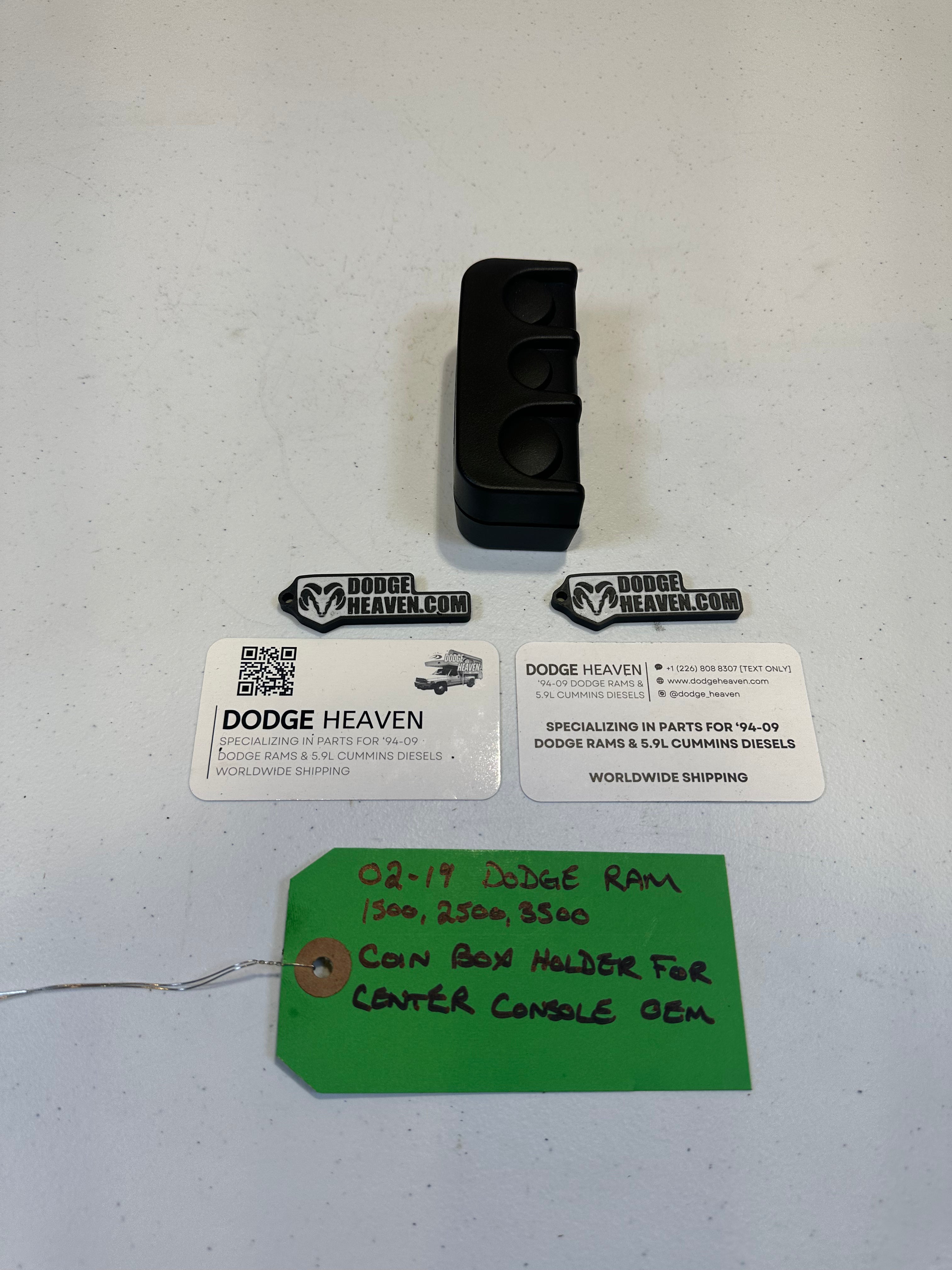 2002-2019 Dodge Ram 1500 2500 3500 Center Console Coin Holder (OEM)