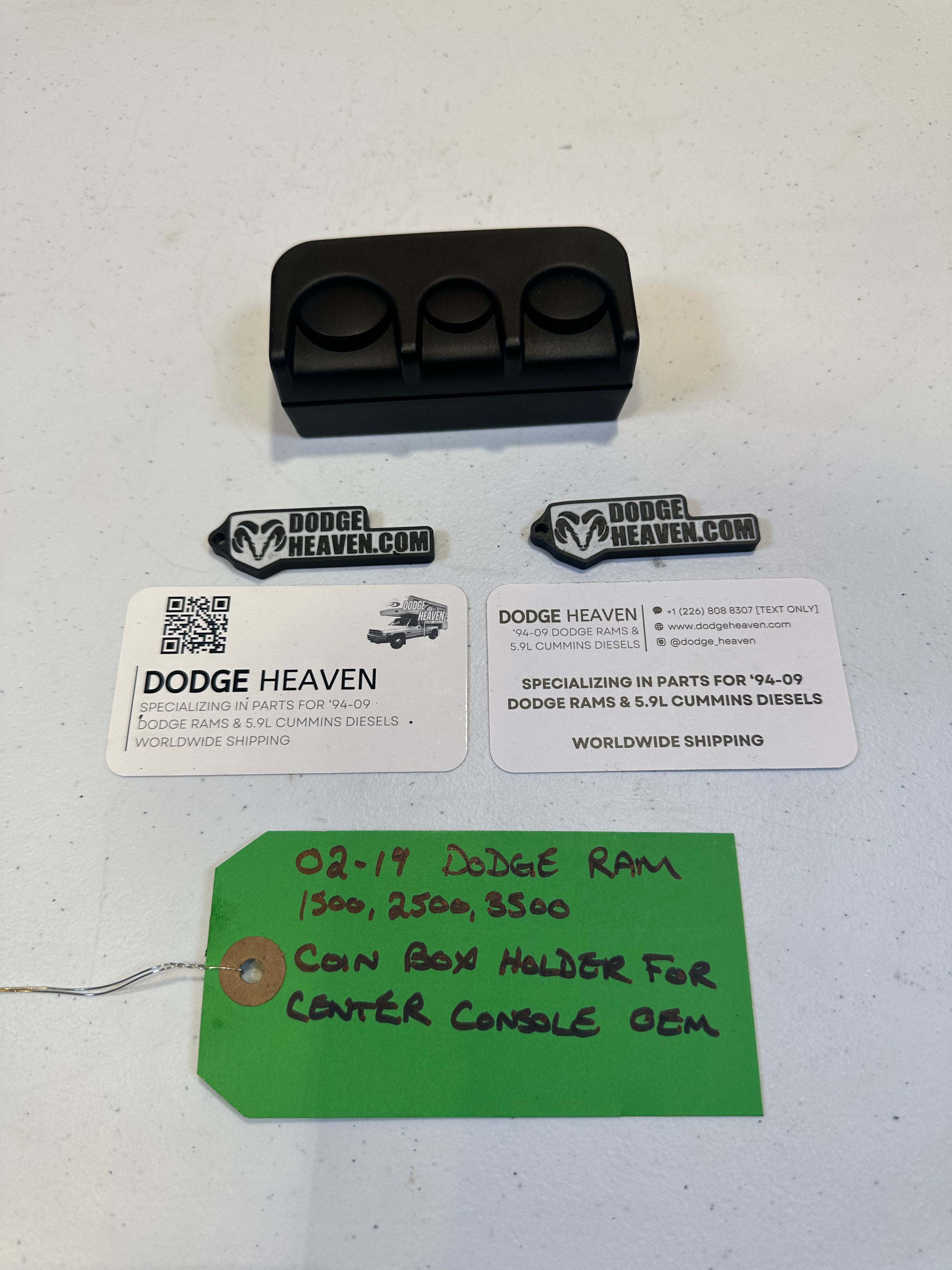 2002-2019 Dodge Ram 1500 2500 3500 Center Console Coin Holder (OEM)