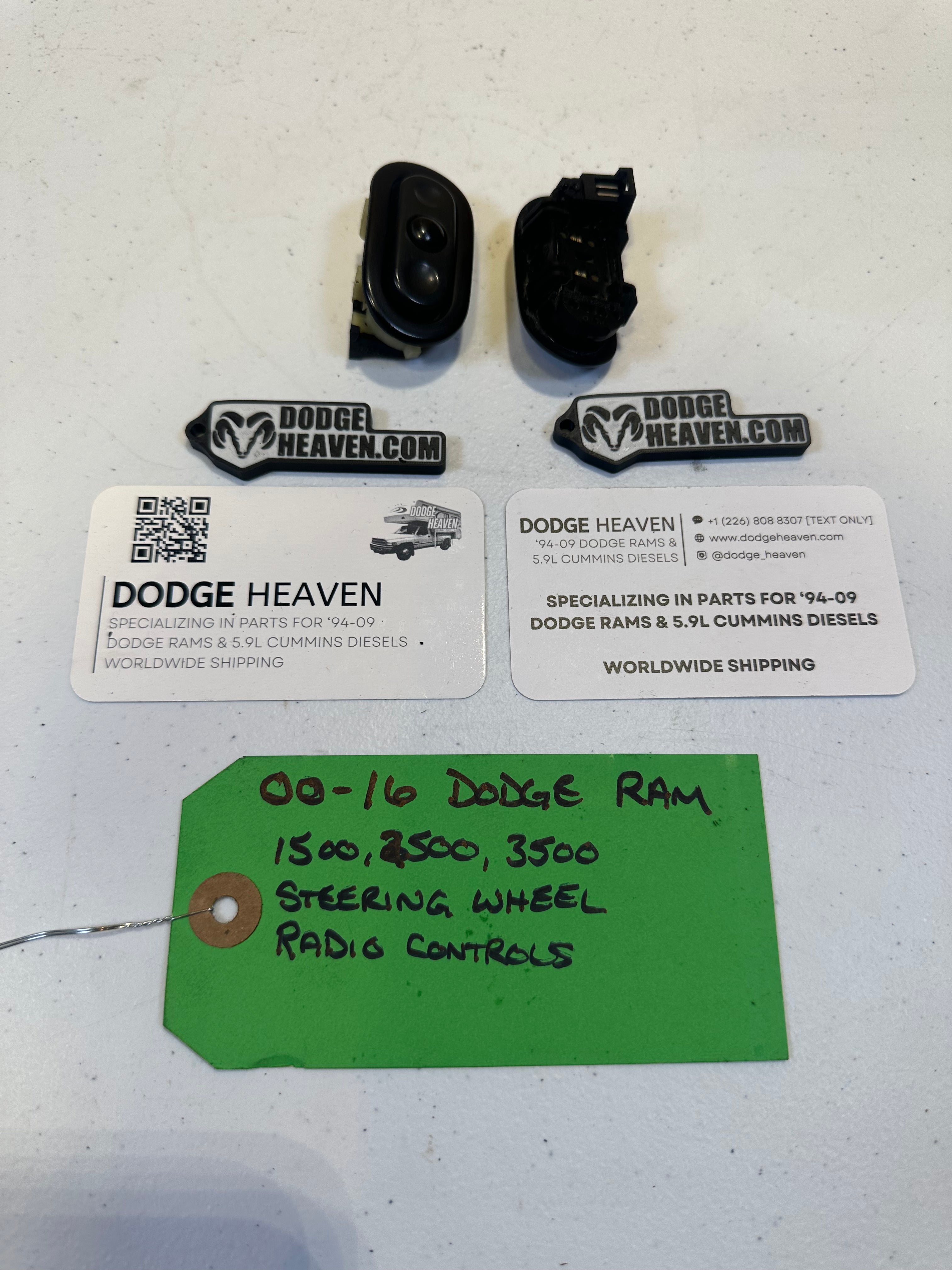 2000-2016 Dodge Ram 1500 2500 3500 Steering Wheel Radio Controls (OEM)