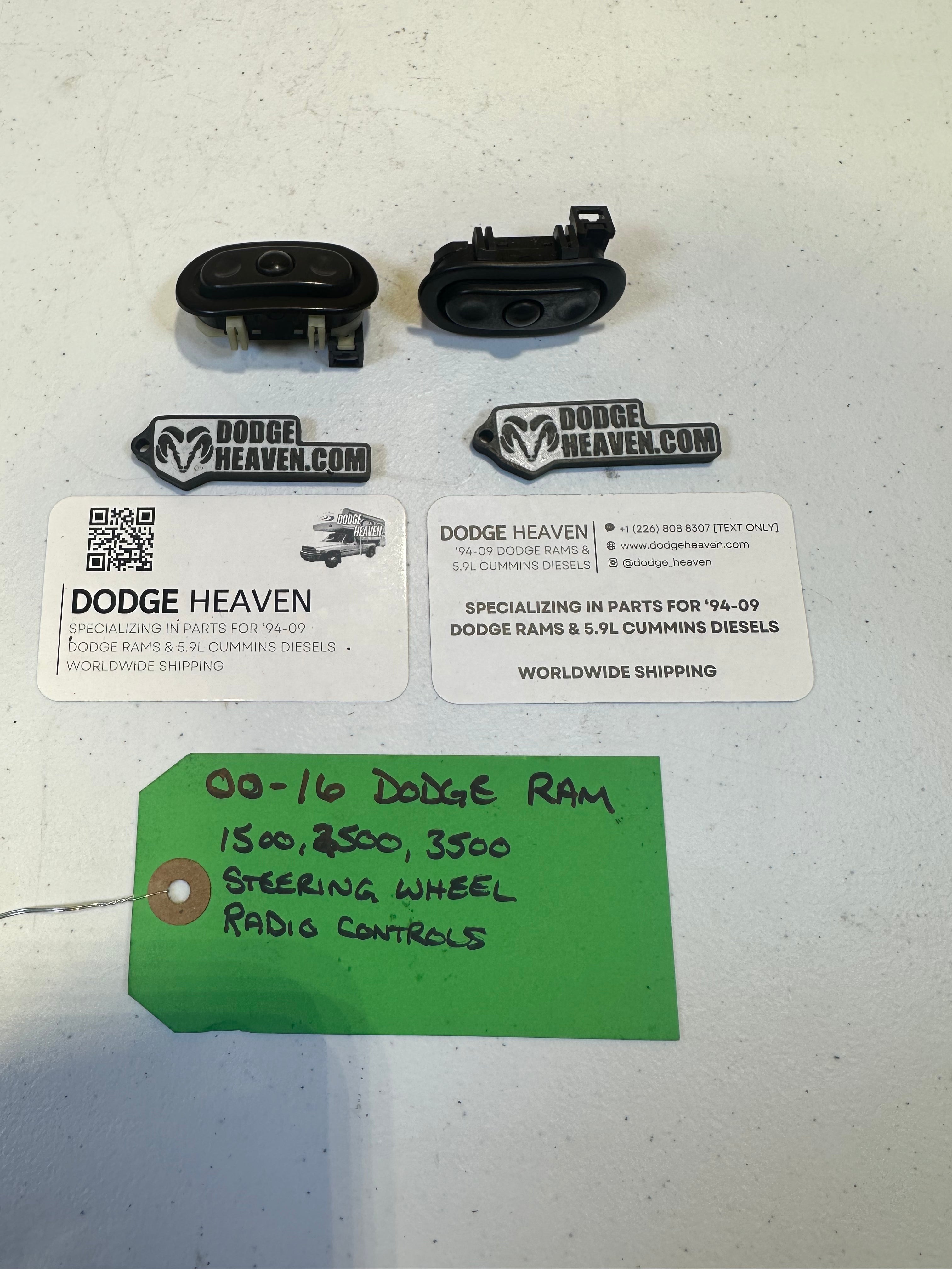 2000-2016 Dodge Ram 1500 2500 3500 Steering Wheel Radio Controls (OEM)