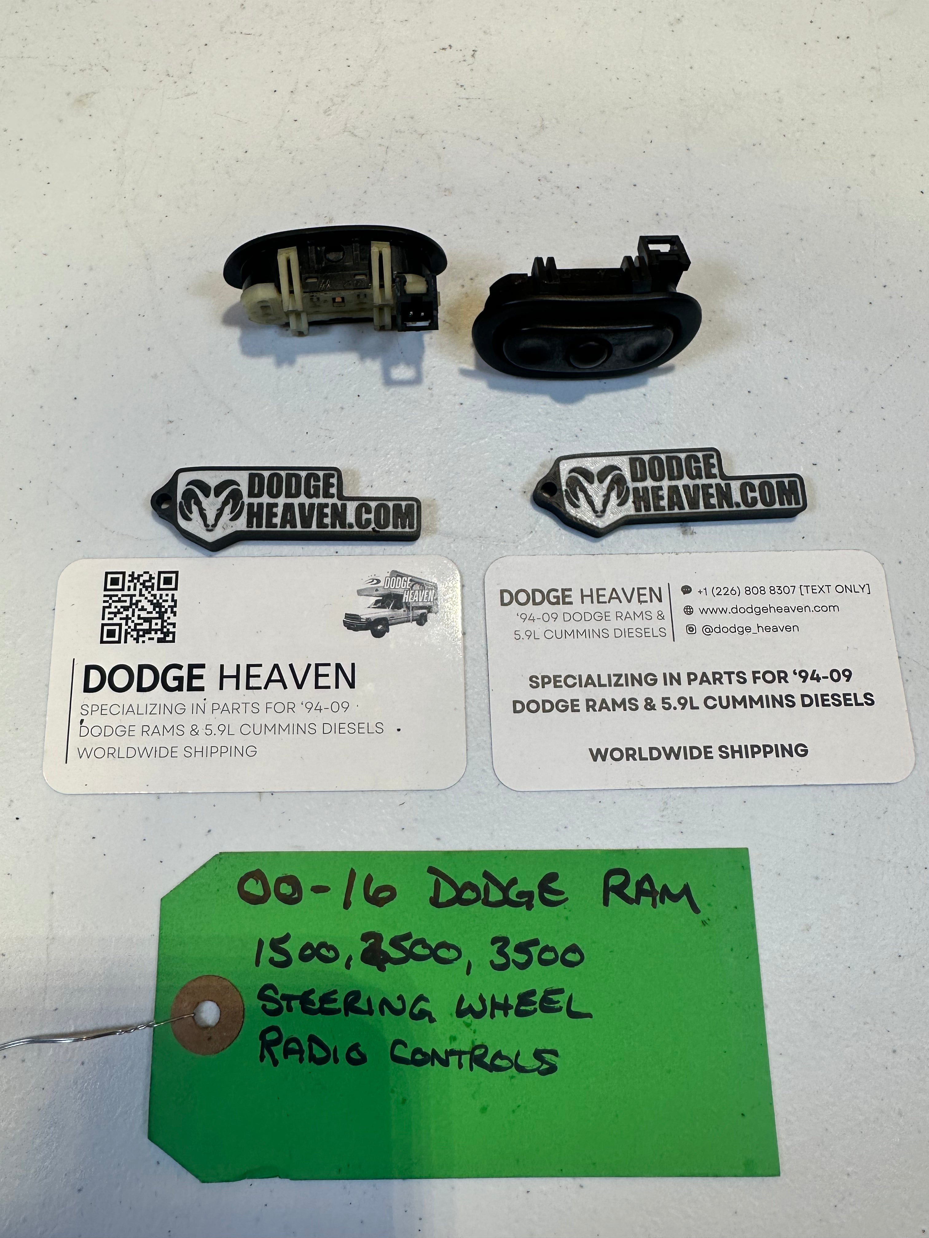 2000-2016 Dodge Ram 1500 2500 3500 Steering Wheel Radio Controls (OEM)