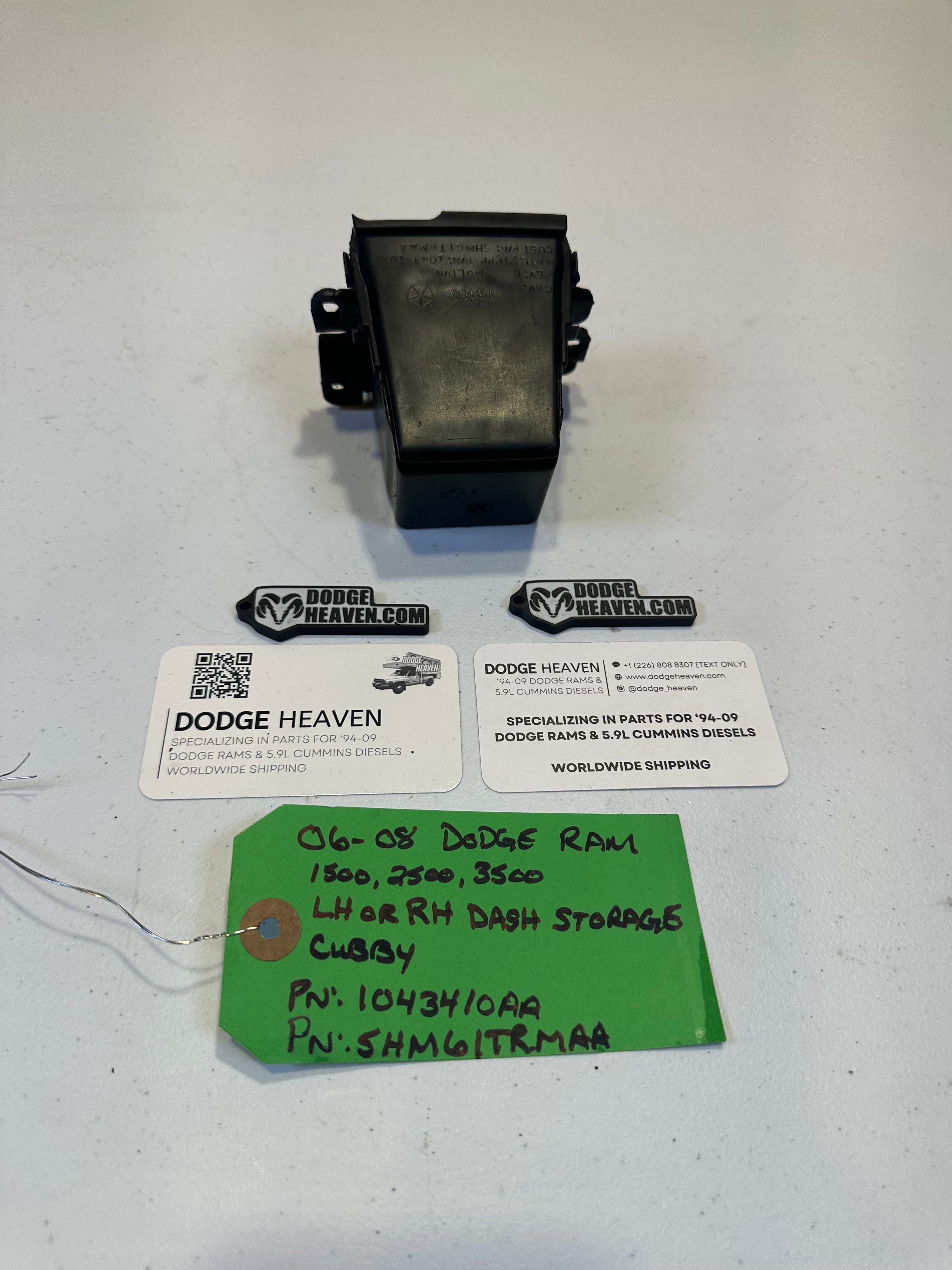 2006-2008 Dodge Ram 1500 2500 3500 Dash Storage Cubby (OEM)