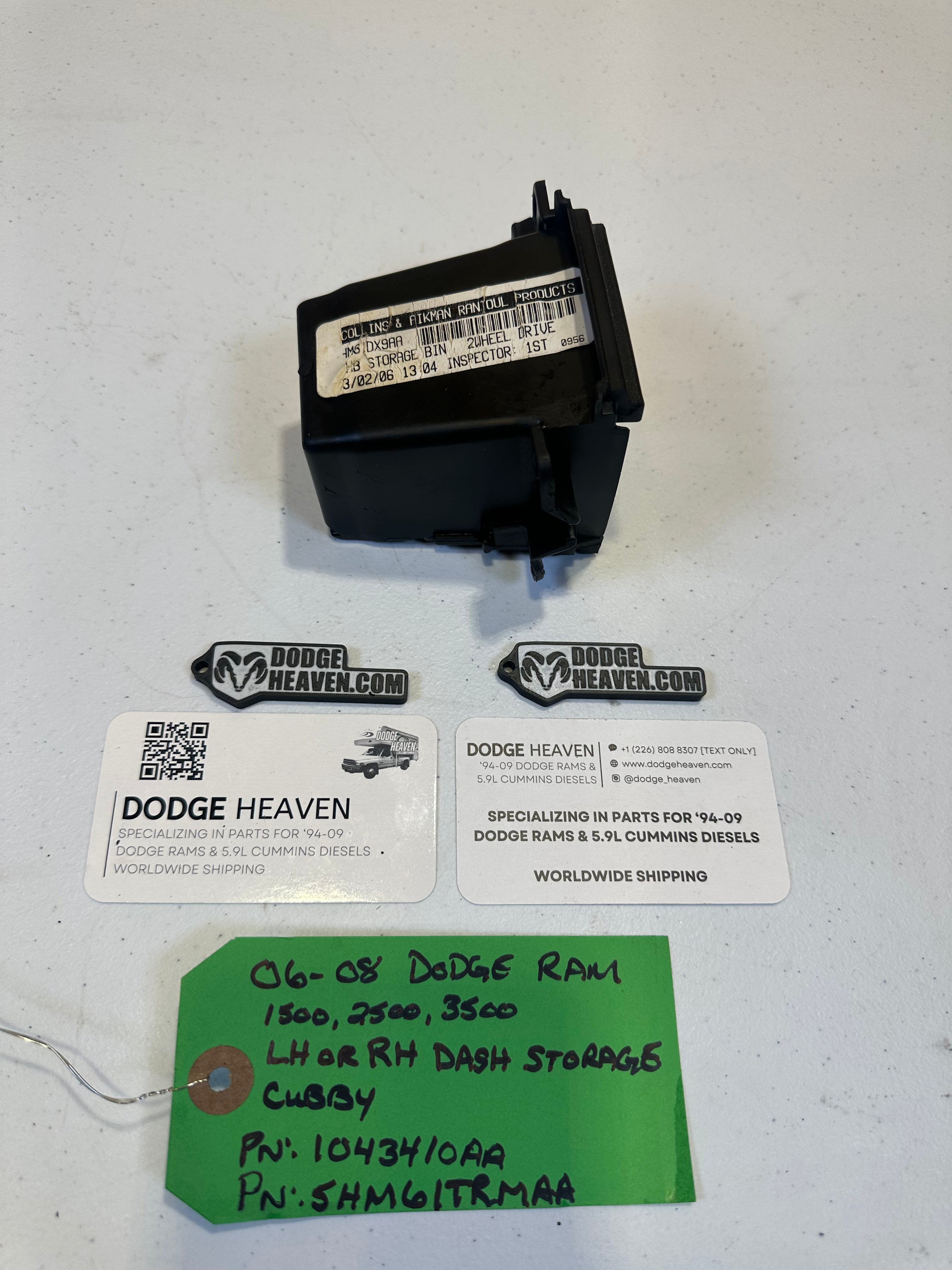 2006-2008 Dodge Ram 1500 2500 3500 Dash Storage Cubby (OEM)