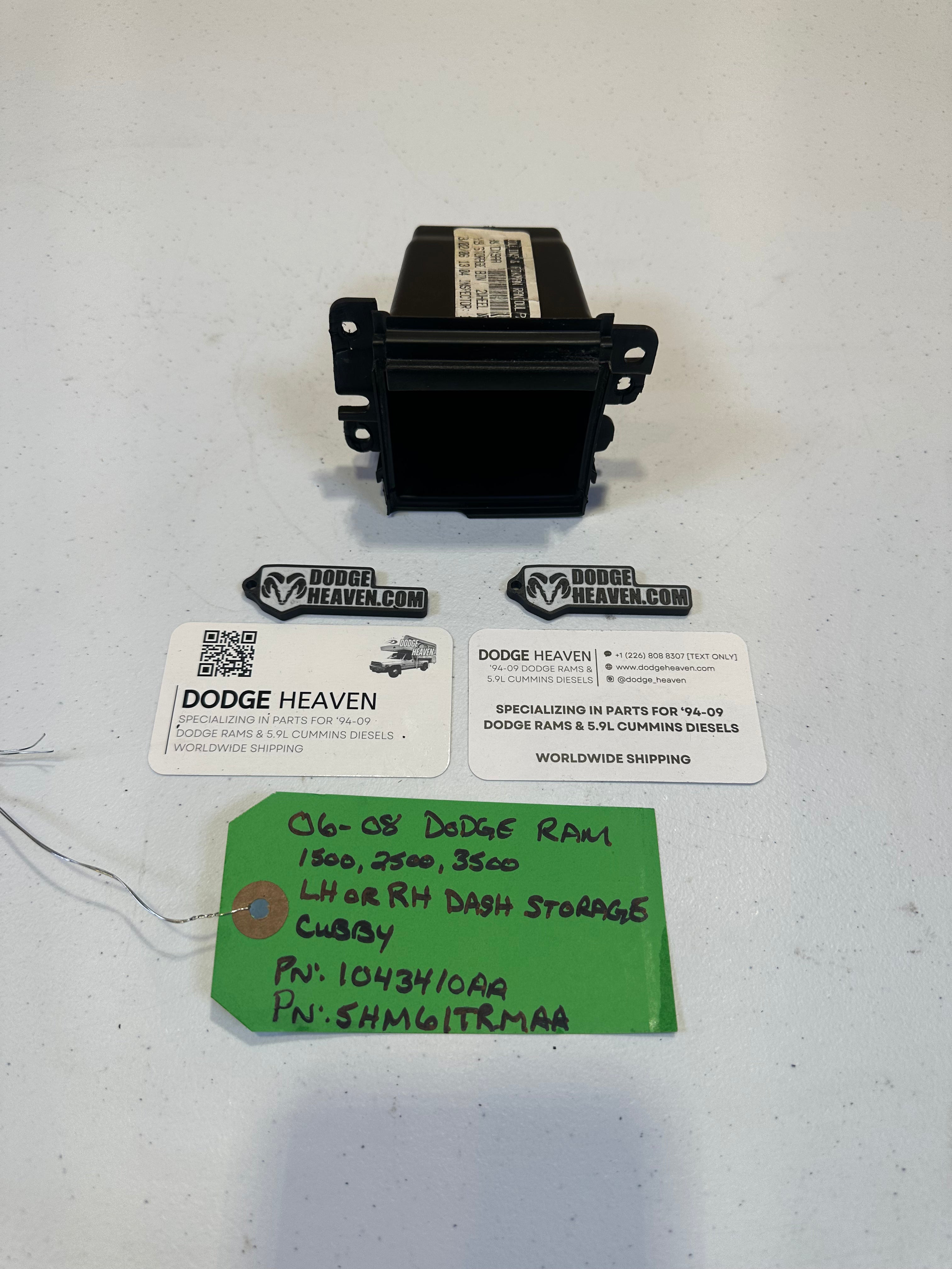 2006-2008 Dodge Ram 1500 2500 3500 Dash Storage Cubby (OEM)