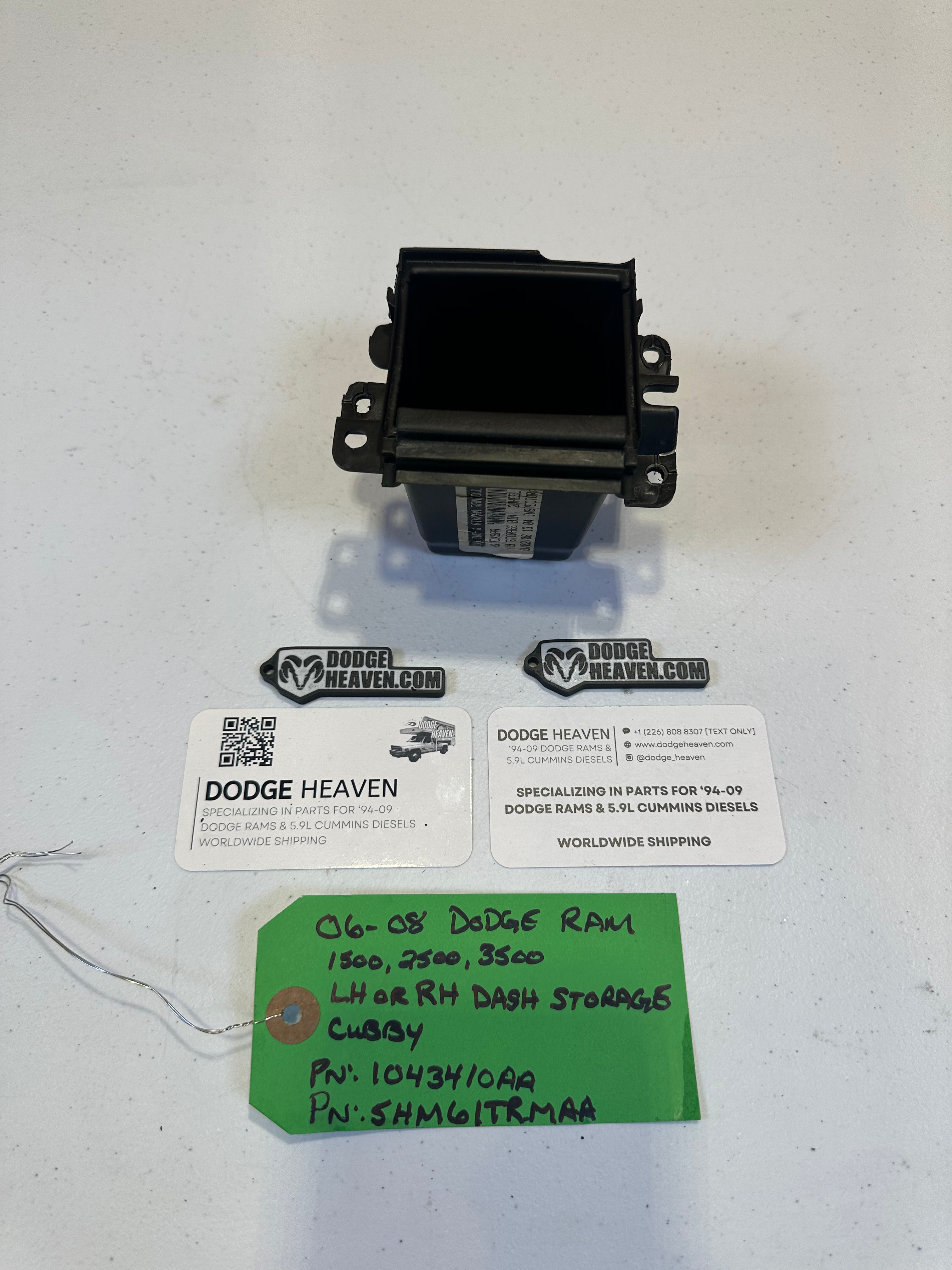 2006-2008 Dodge Ram 1500 2500 3500 Dash Storage Cubby (OEM)