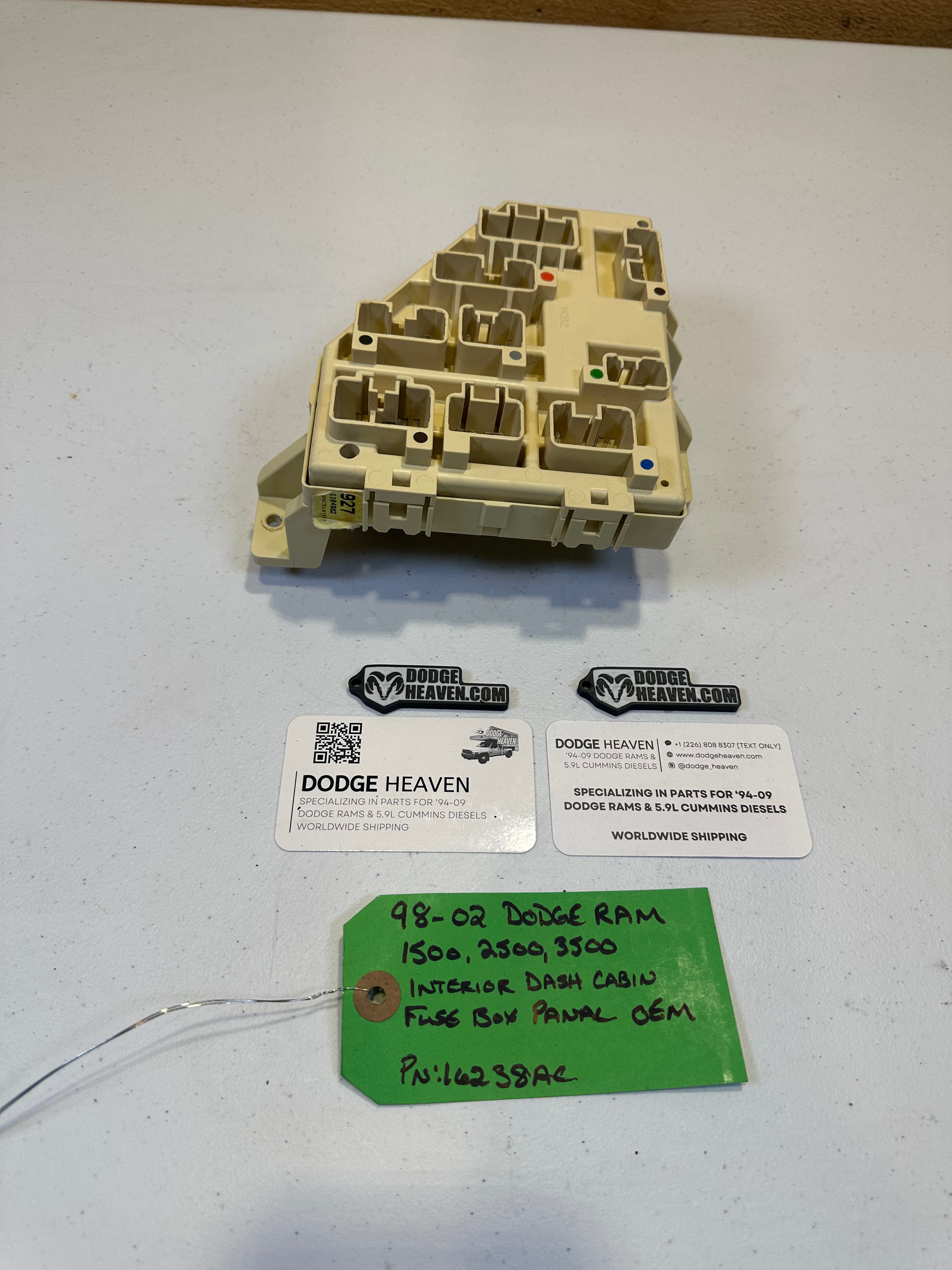 1998-2002 Dodge Ram 1500 2500 3500 Interior Dash Cabin Fuse Box Panel (OEM)