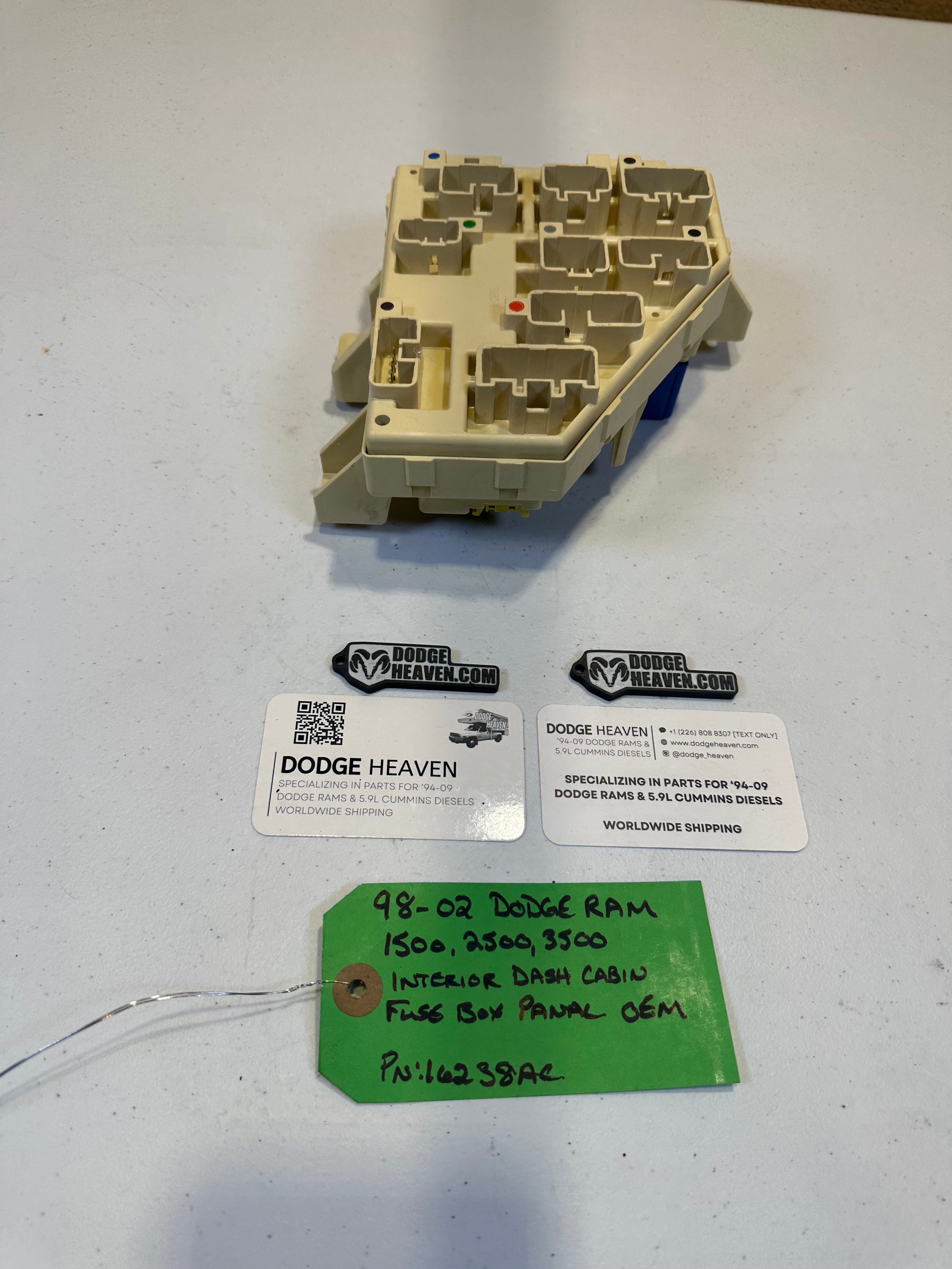 1998-2002 Dodge Ram 1500 2500 3500 Interior Dash Cabin Fuse Box Panel (OEM)