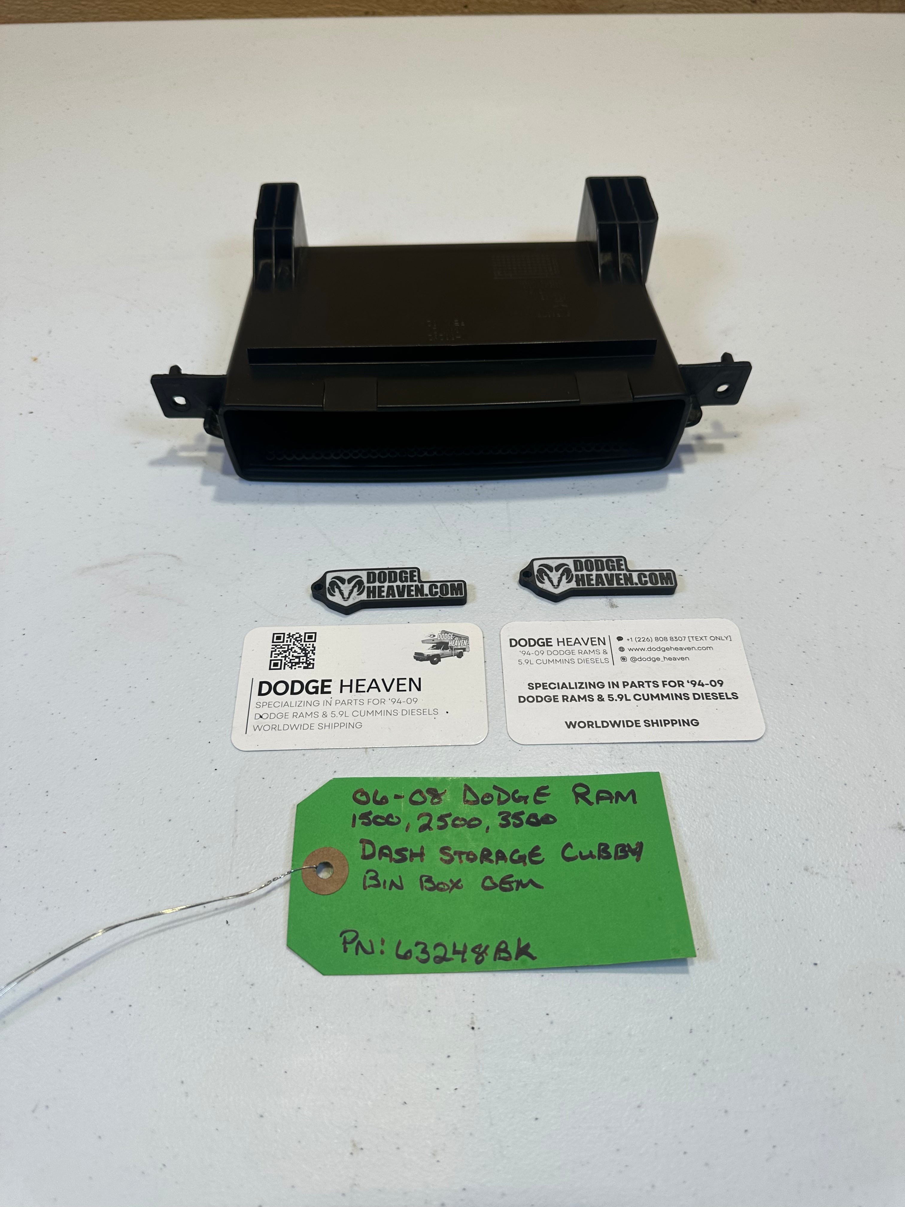 2006-2009 Dodge Ram 1500 2500 3500 Dash Storage Cubby (OEM)