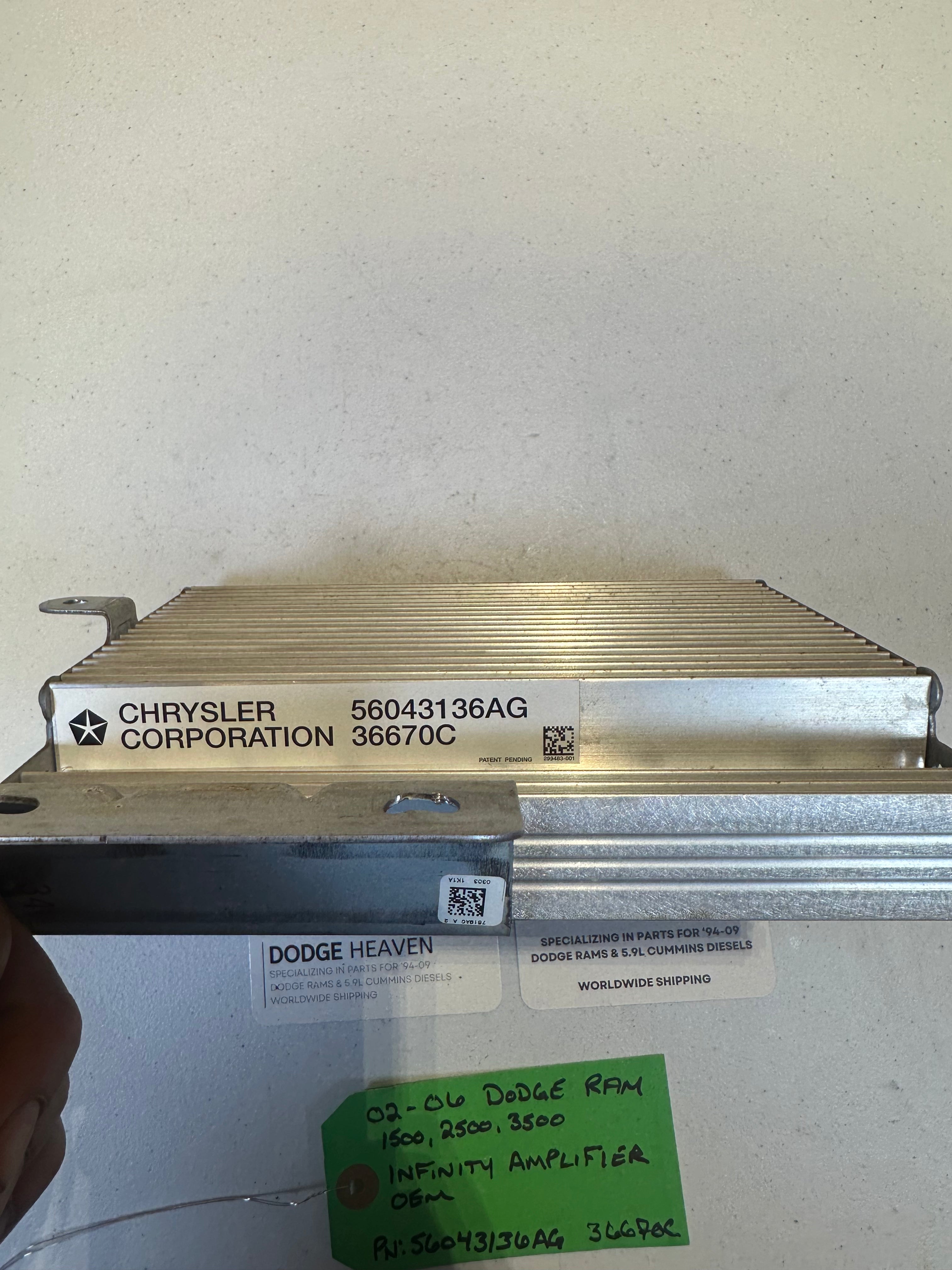 2002-2006 Dodge Ram 1500 2500 3500 Radio Amplifier (OEM)