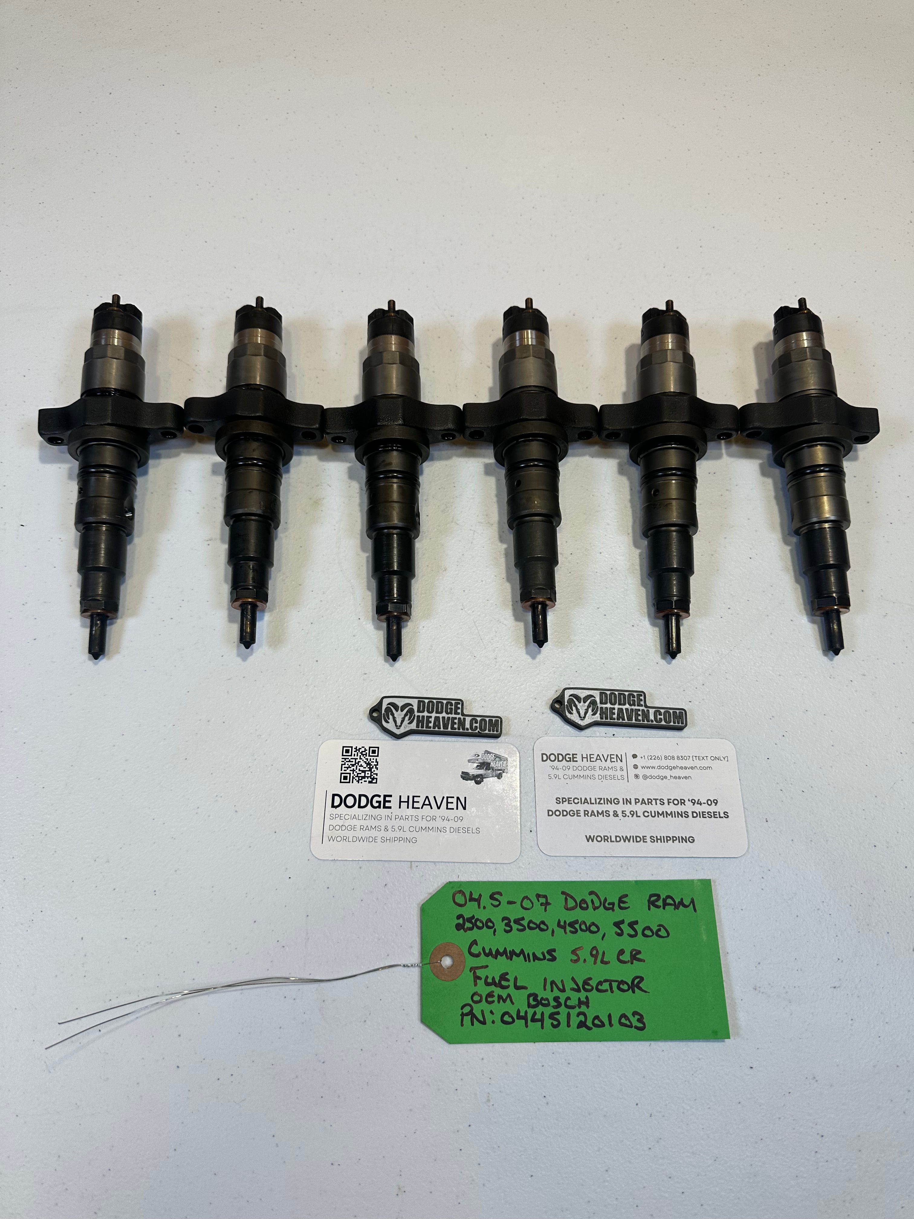 2004.5-2007 Dodge Ram 5.9L Cummins CR Bosch Fuel Injectors (OEM)