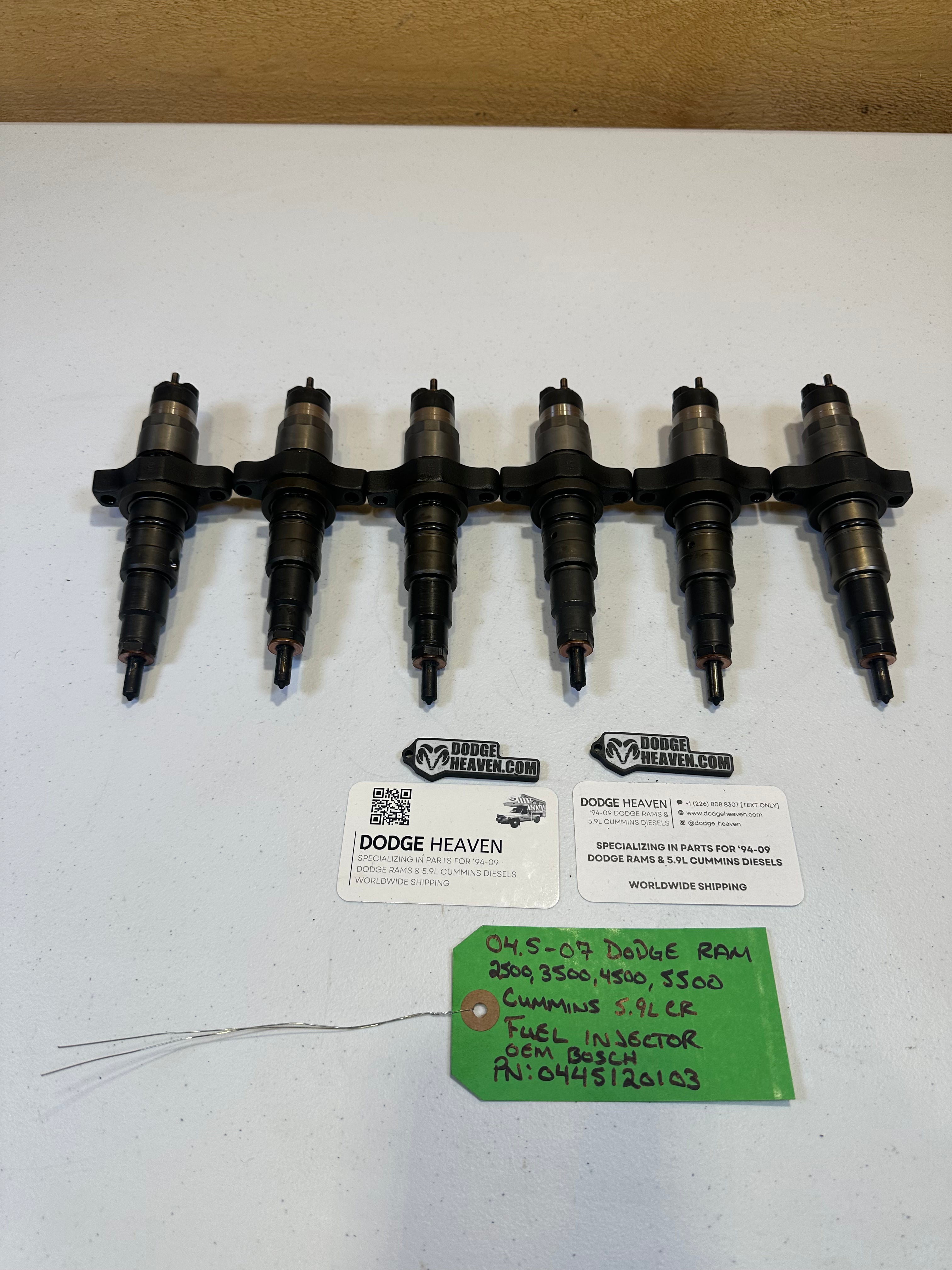 2004.5-2007 Dodge Ram 5.9L Cummins CR Bosch Fuel Injectors (OEM)
