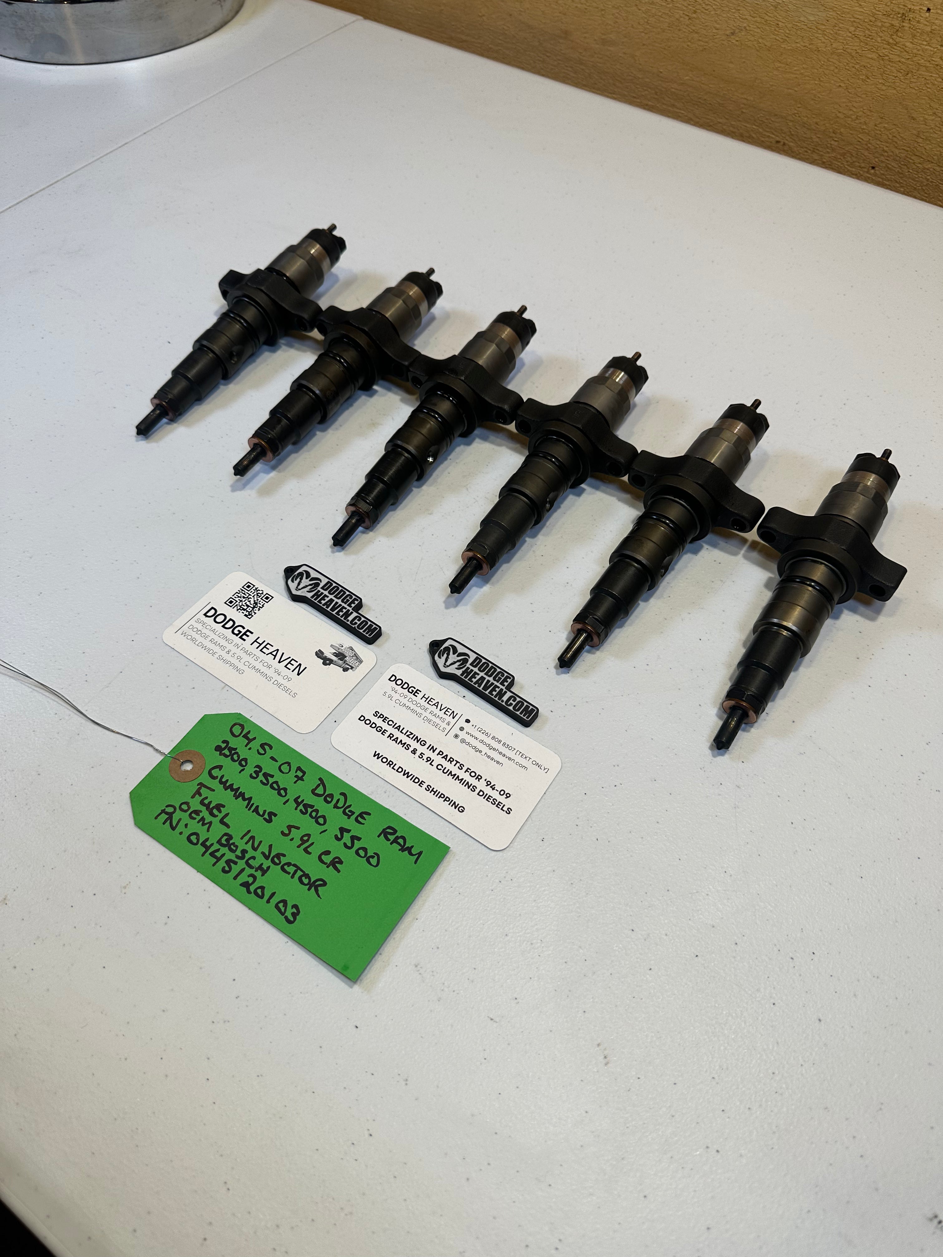 2004.5-2007 Dodge Ram 5.9L Cummins CR Bosch Fuel Injectors (OEM)