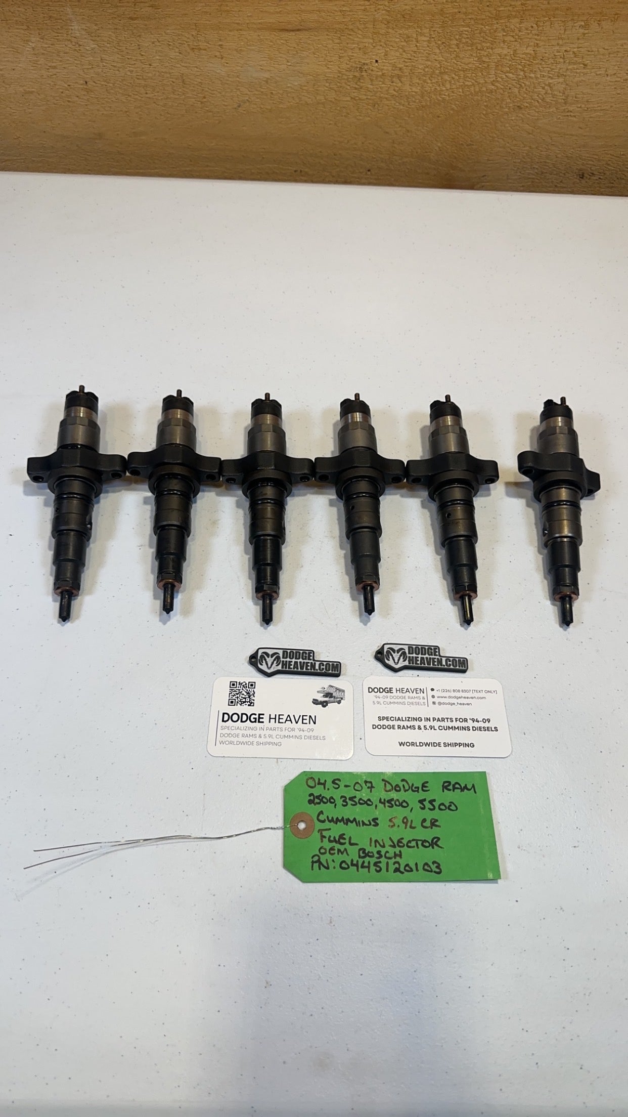 2004.5-2007 Dodge Ram 5.9L Cummins CR Bosch Fuel Injectors (OEM)
