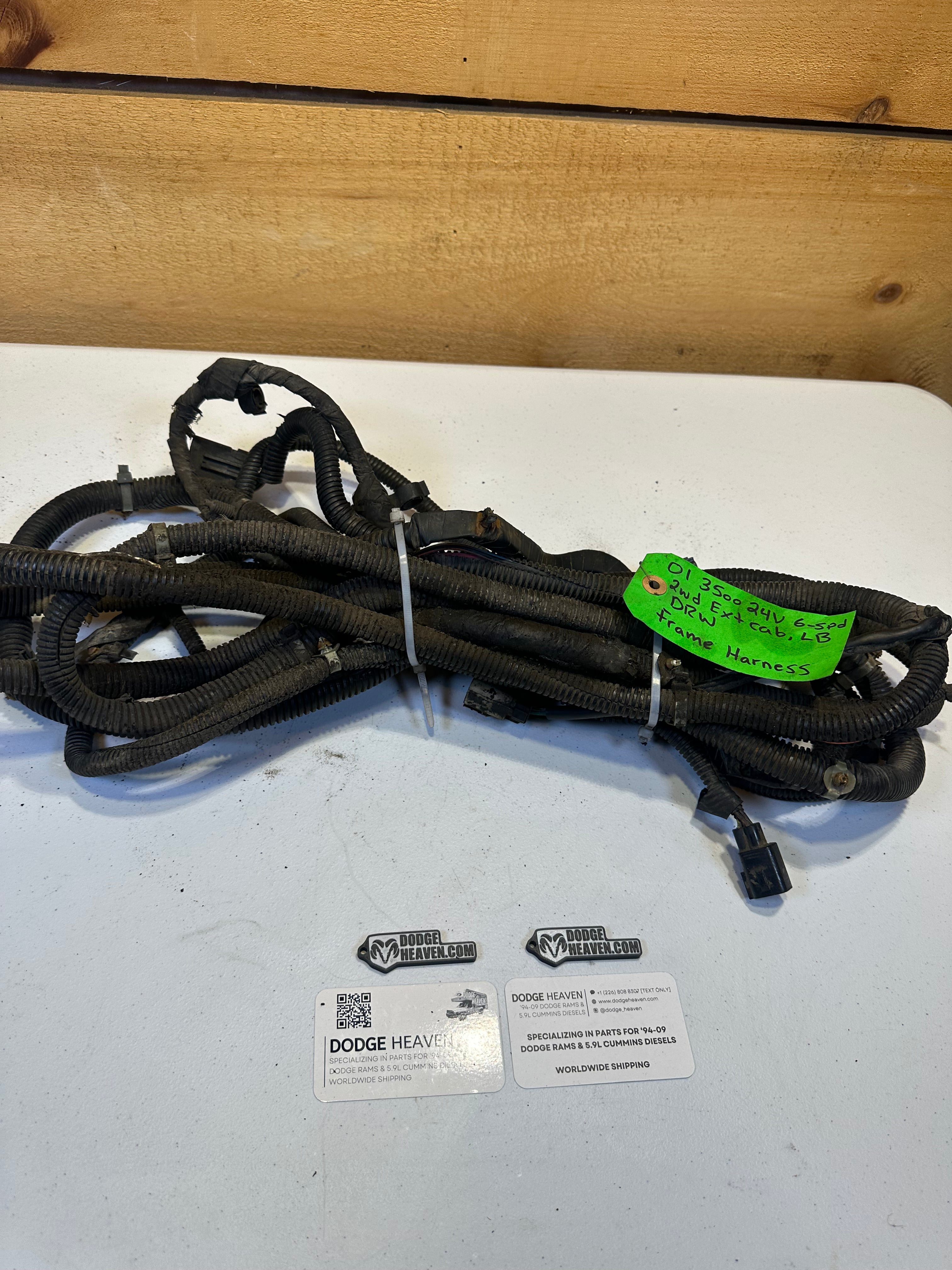 1999-2002 Dodge Ram 3500 Ext Cab Long Box DRW Rear Frame Harness (OEM)